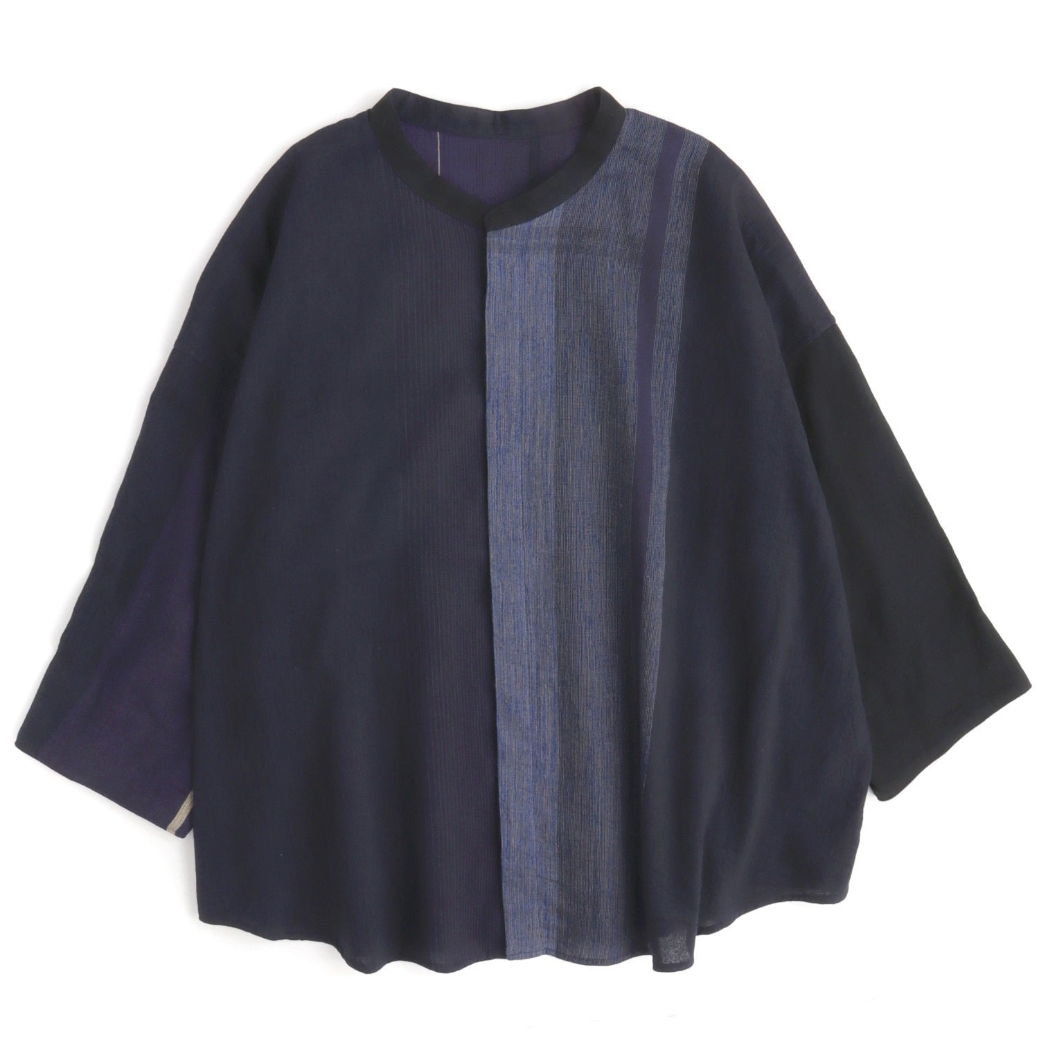 Tamaki Niime Mandarin Collared Shirt - Night Skies
