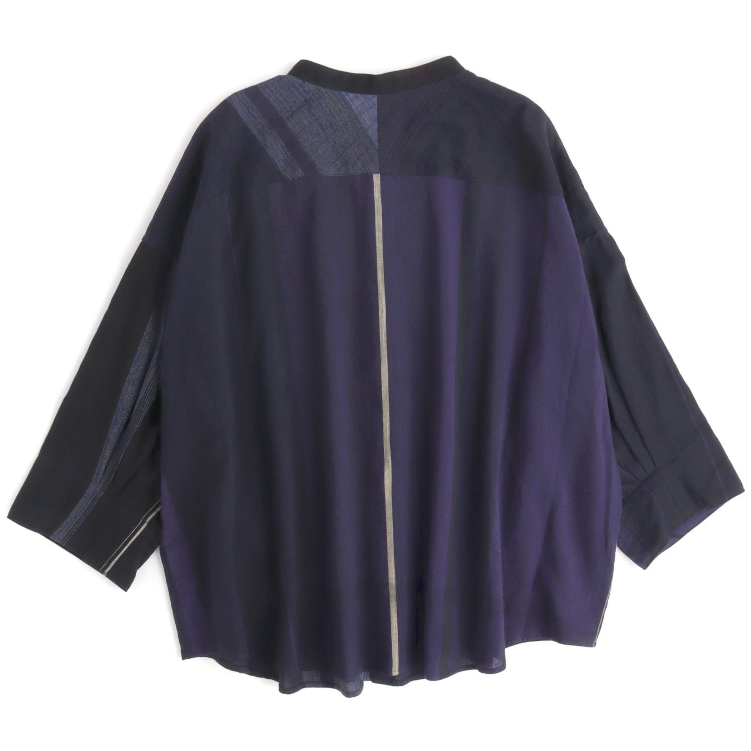 Tamaki Niime Mandarin Collared Shirt - Night Skies