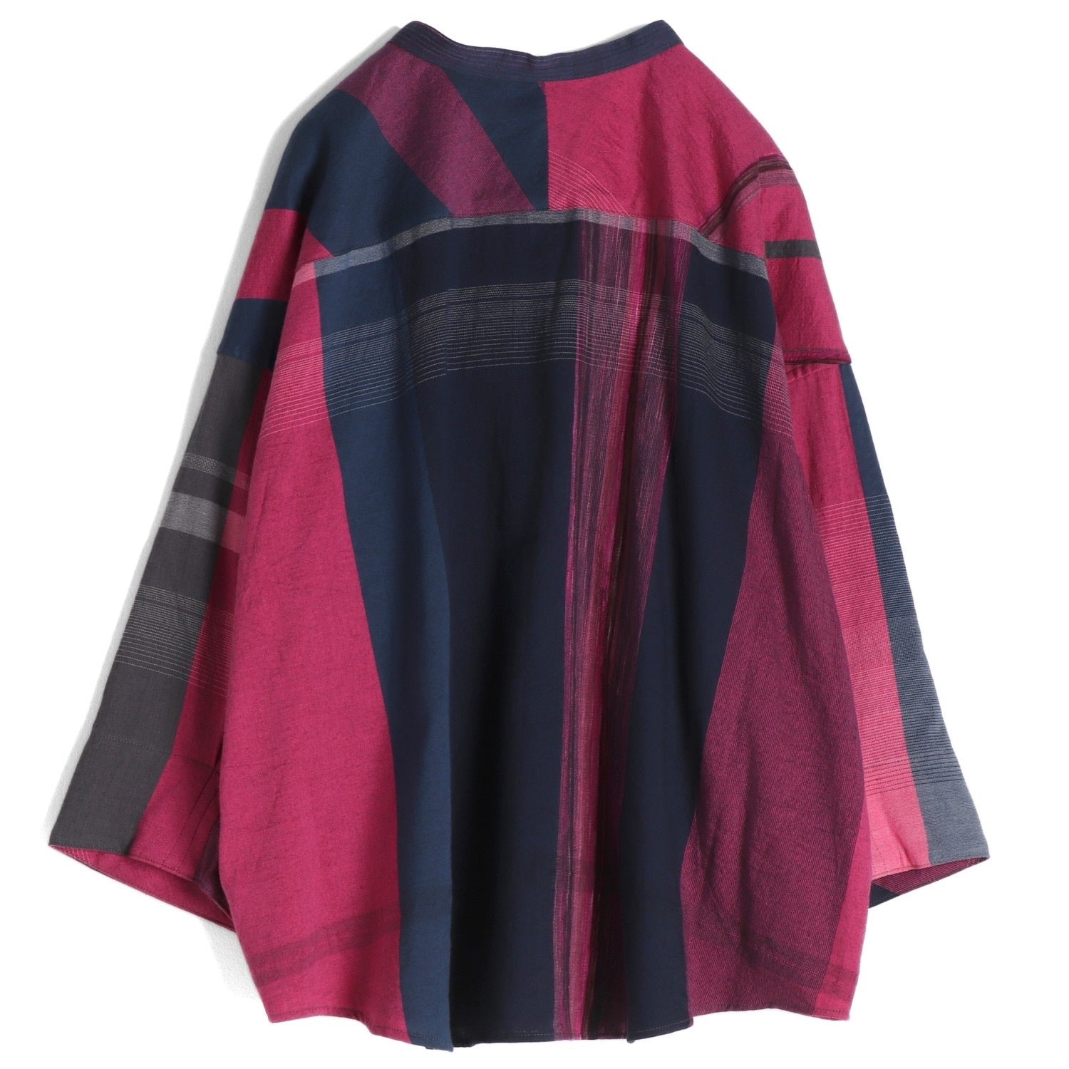 Tamaki Niime Mandarin Collared Shirt - Tutti-Frutti