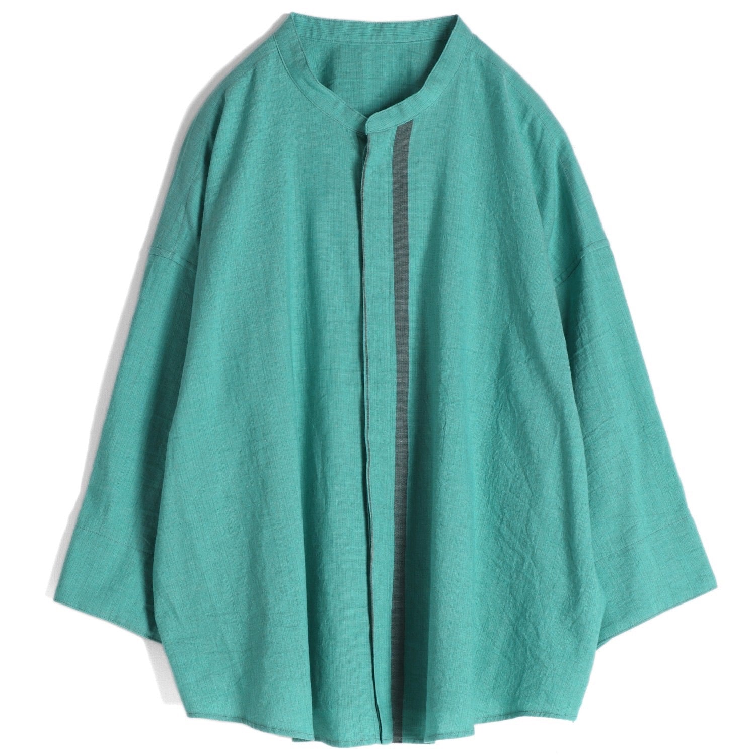 Tamaki Niime Mandarin Collared Shirt - Summertime