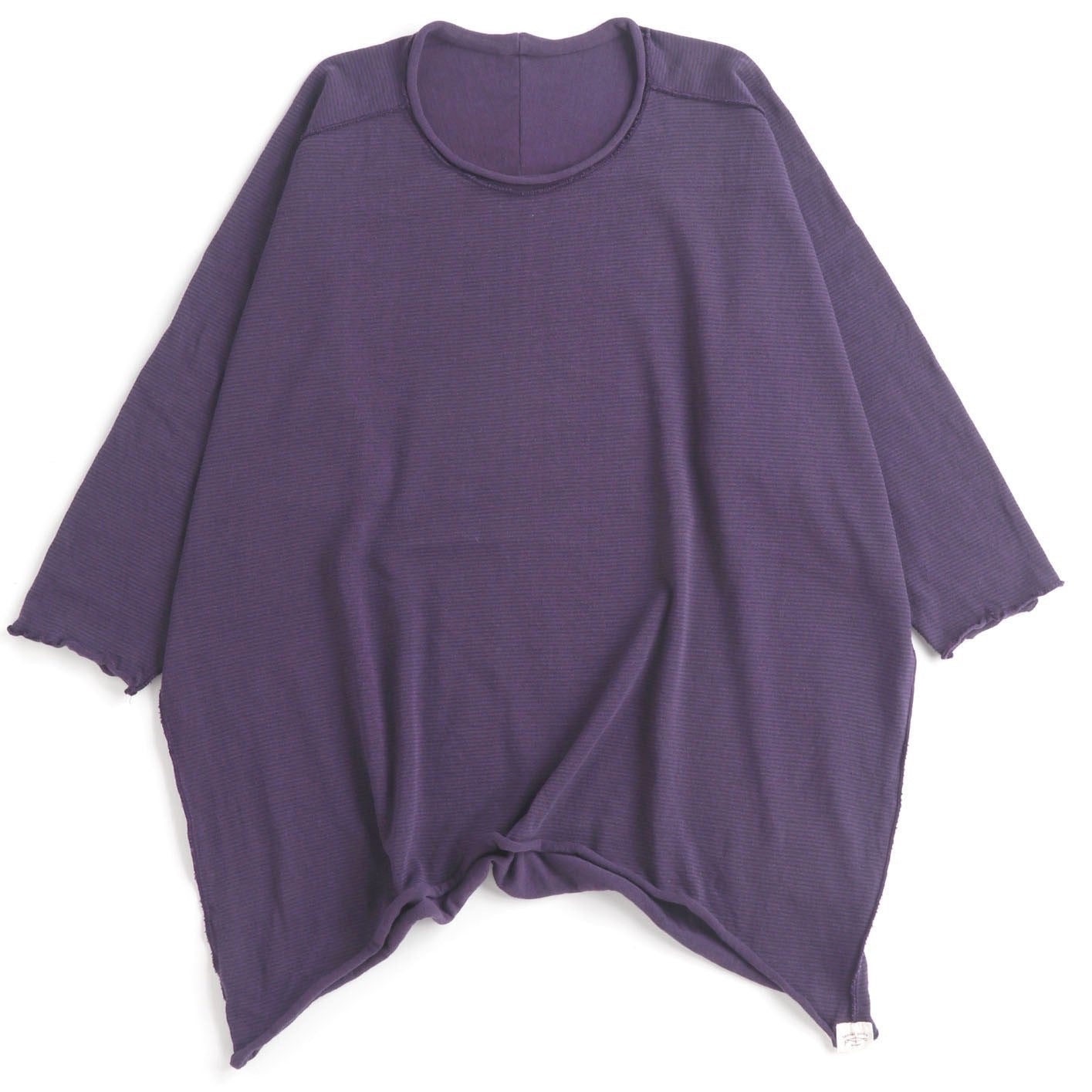 TAMAKI NIIME Short Sleeve Reversible Relaxed Tee - Purple Night