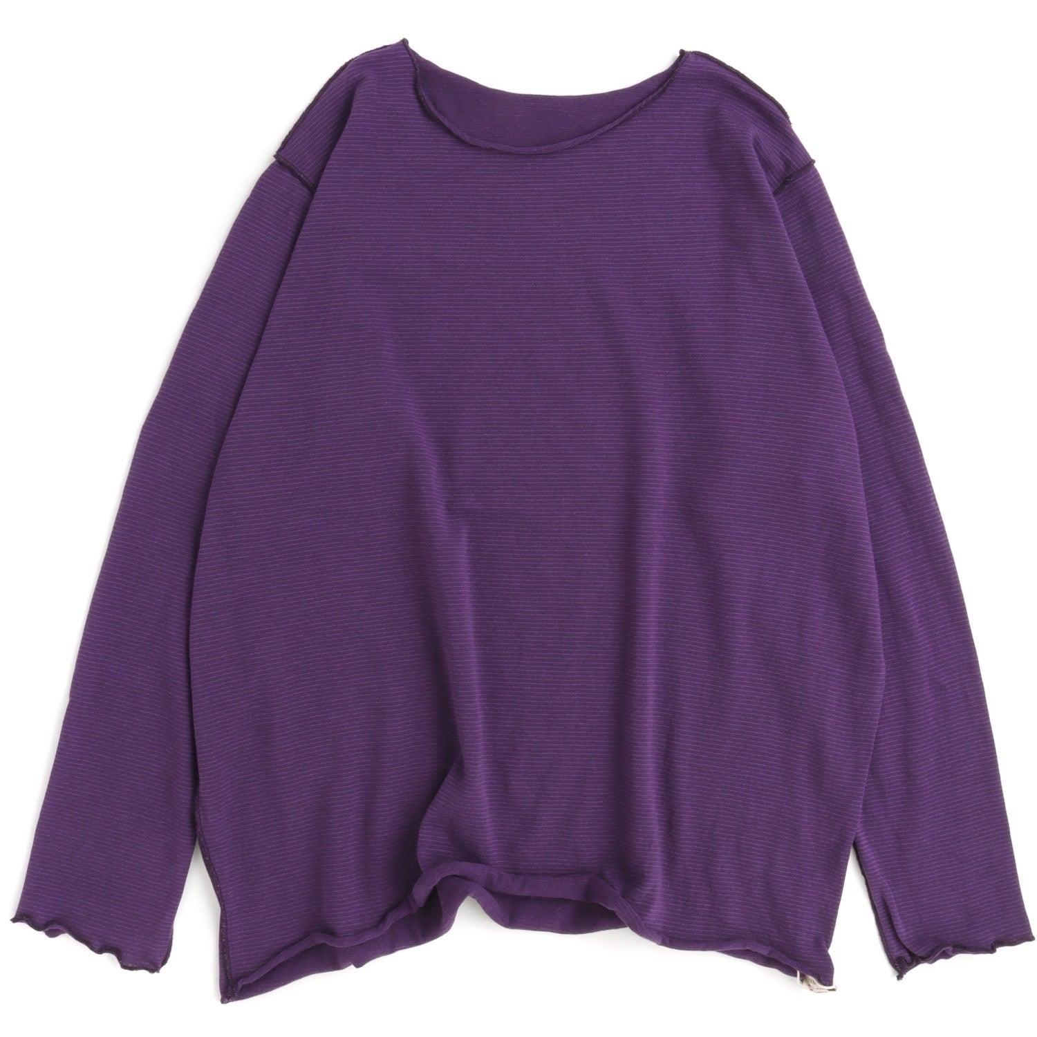 TAMAKI NIIME Cotton Long Sleeve Reversible Tee - Purple Gem