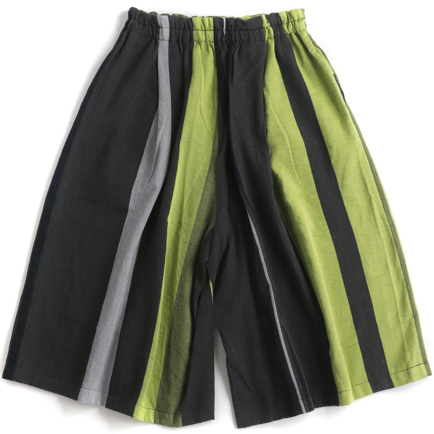TAMAKI NIIME Pocketed Cropped Wide Leg Pants - Citric Punch