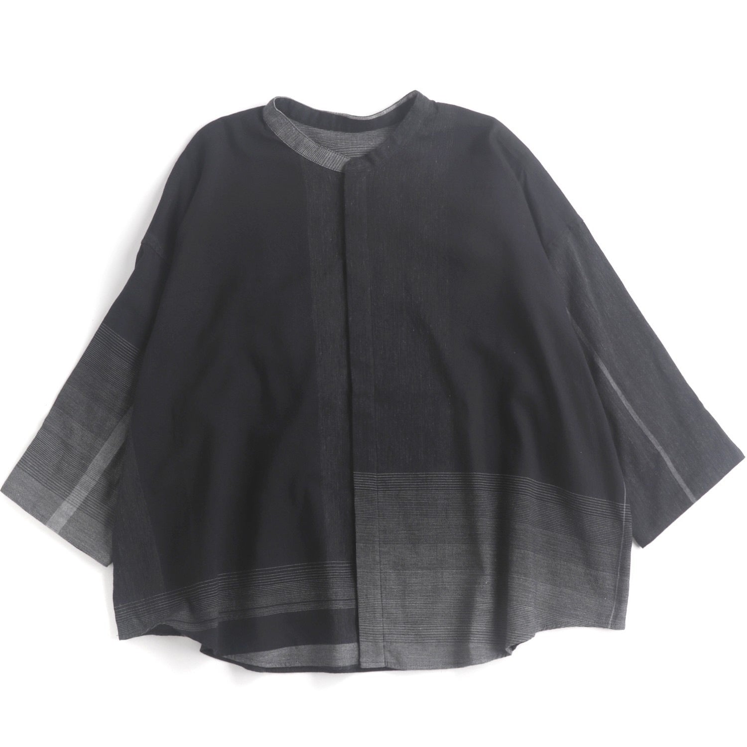 Tamaki Niime Mandarin Collared Shirt - Classy & Funky
