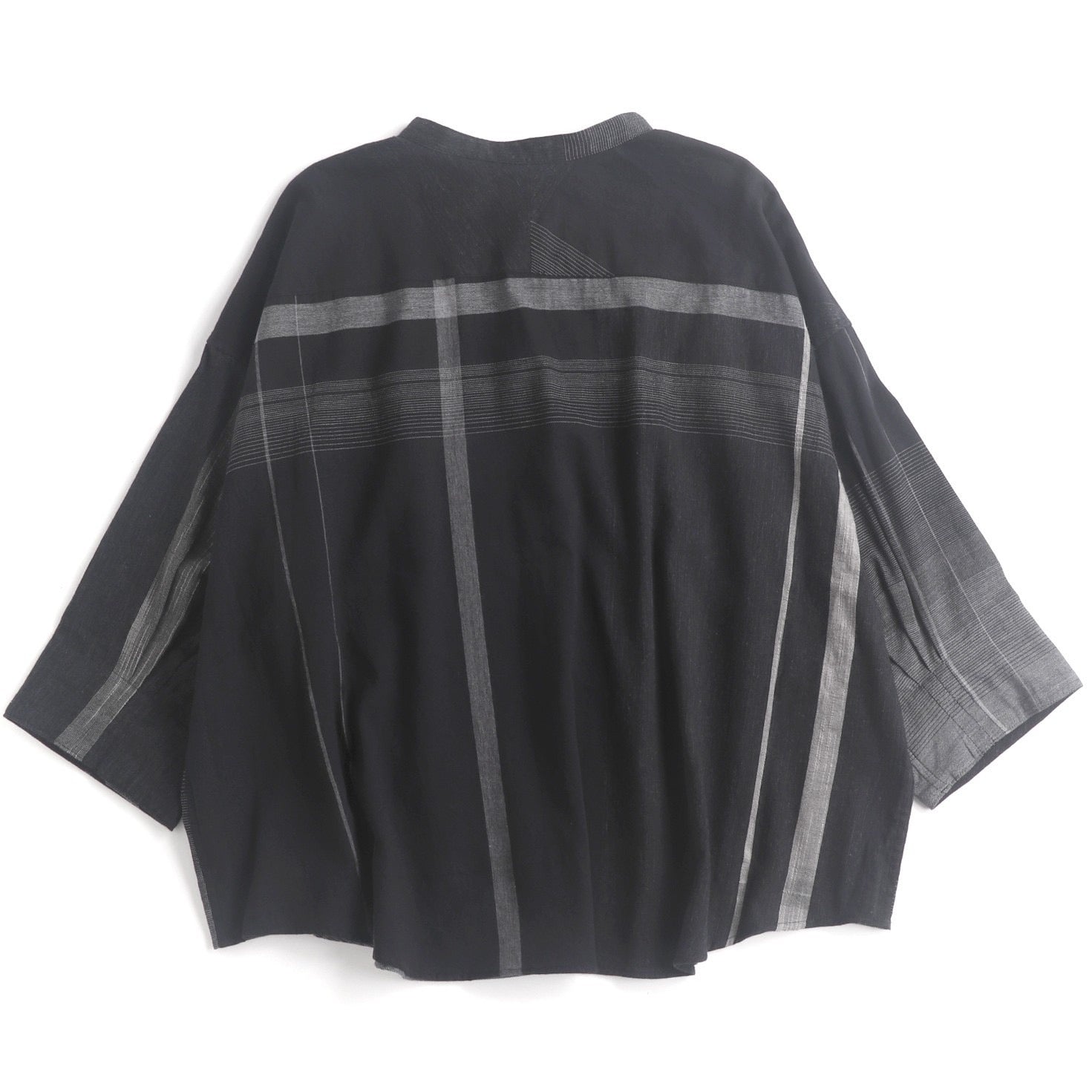 Tamaki Niime Mandarin Collared Shirt - Classy & Funky