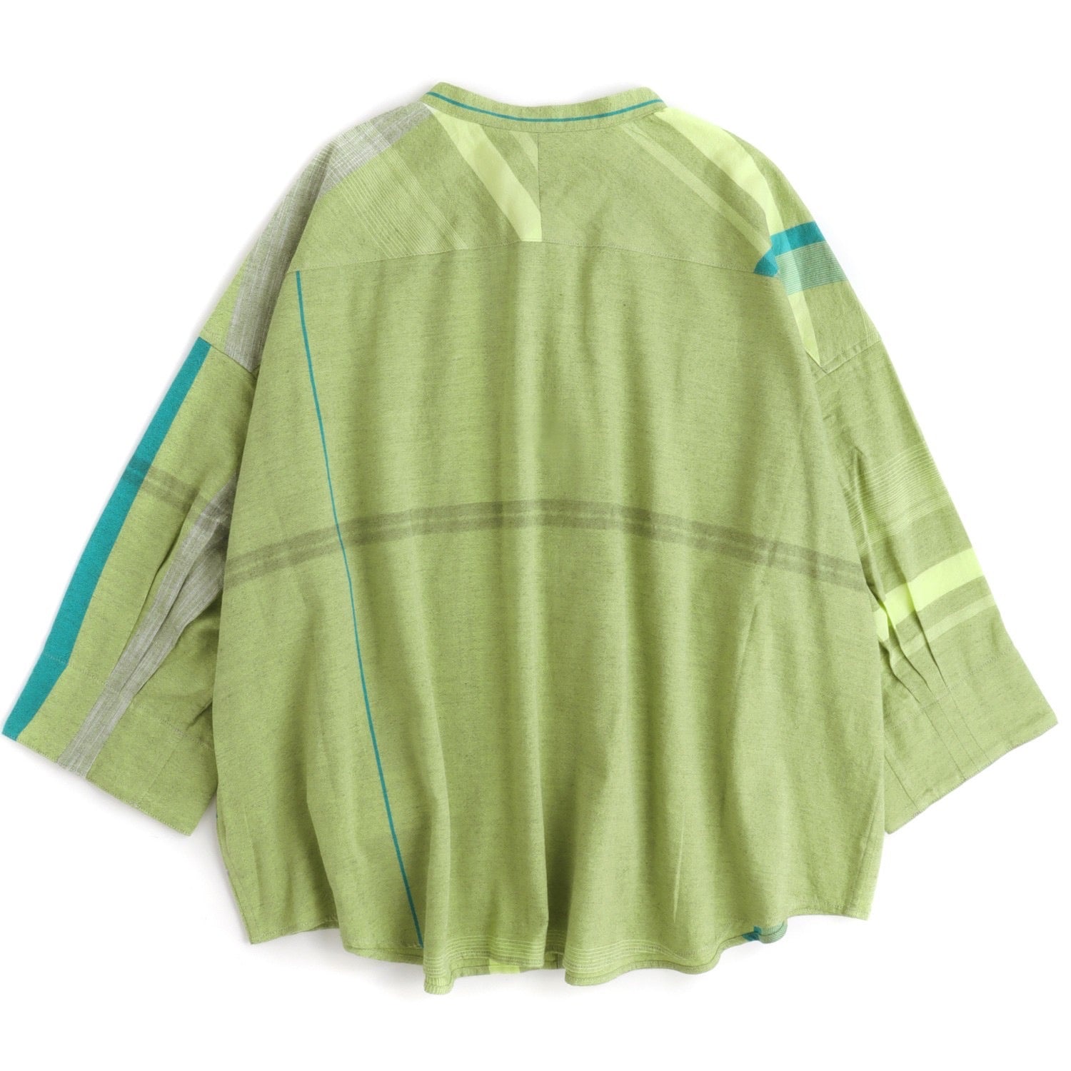 Tamaki Niime Mandarin Collared Shirt - Sour Lemon