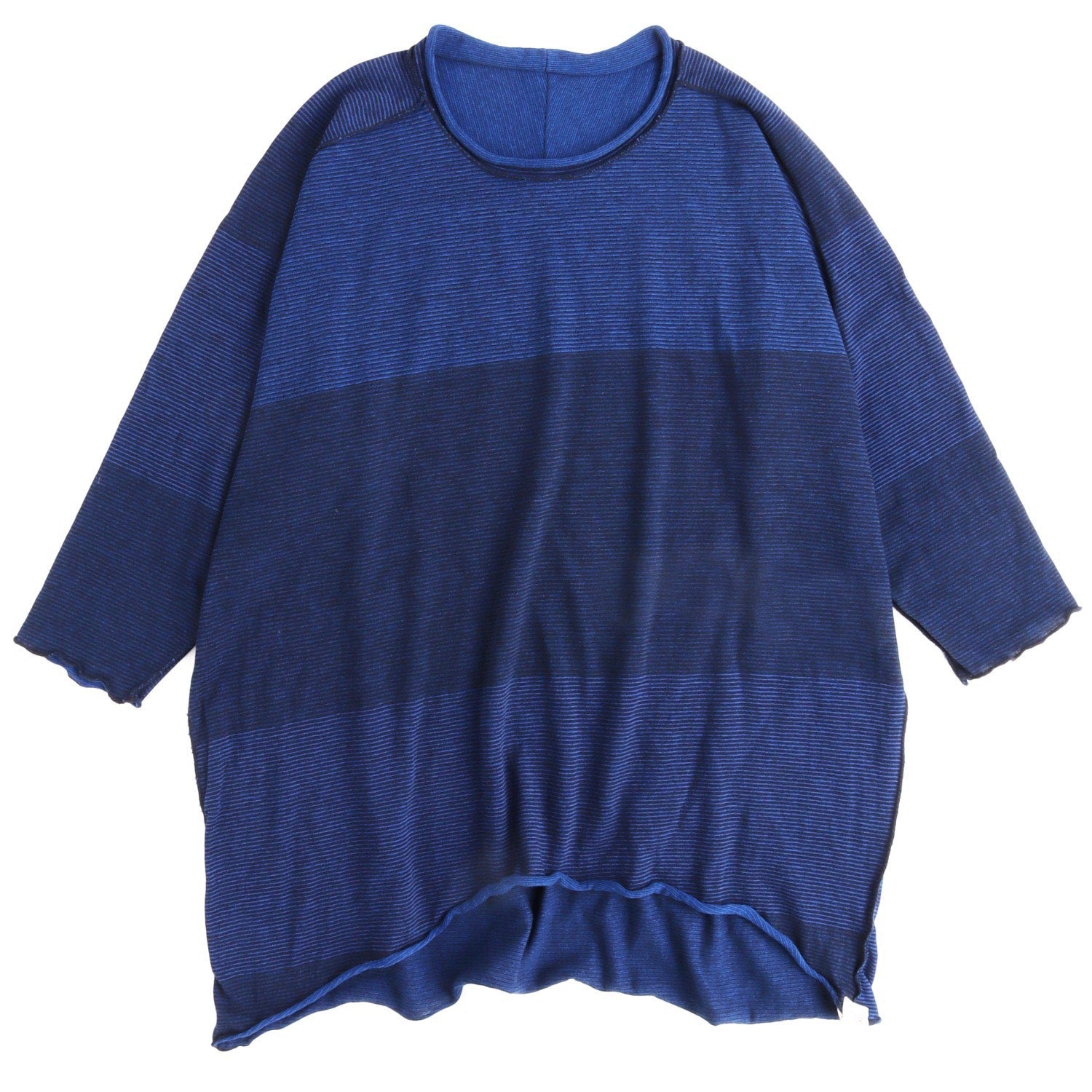 TAMAKI NIIME Short Sleeve Reversible Relaxed Tee - Blue Mountains