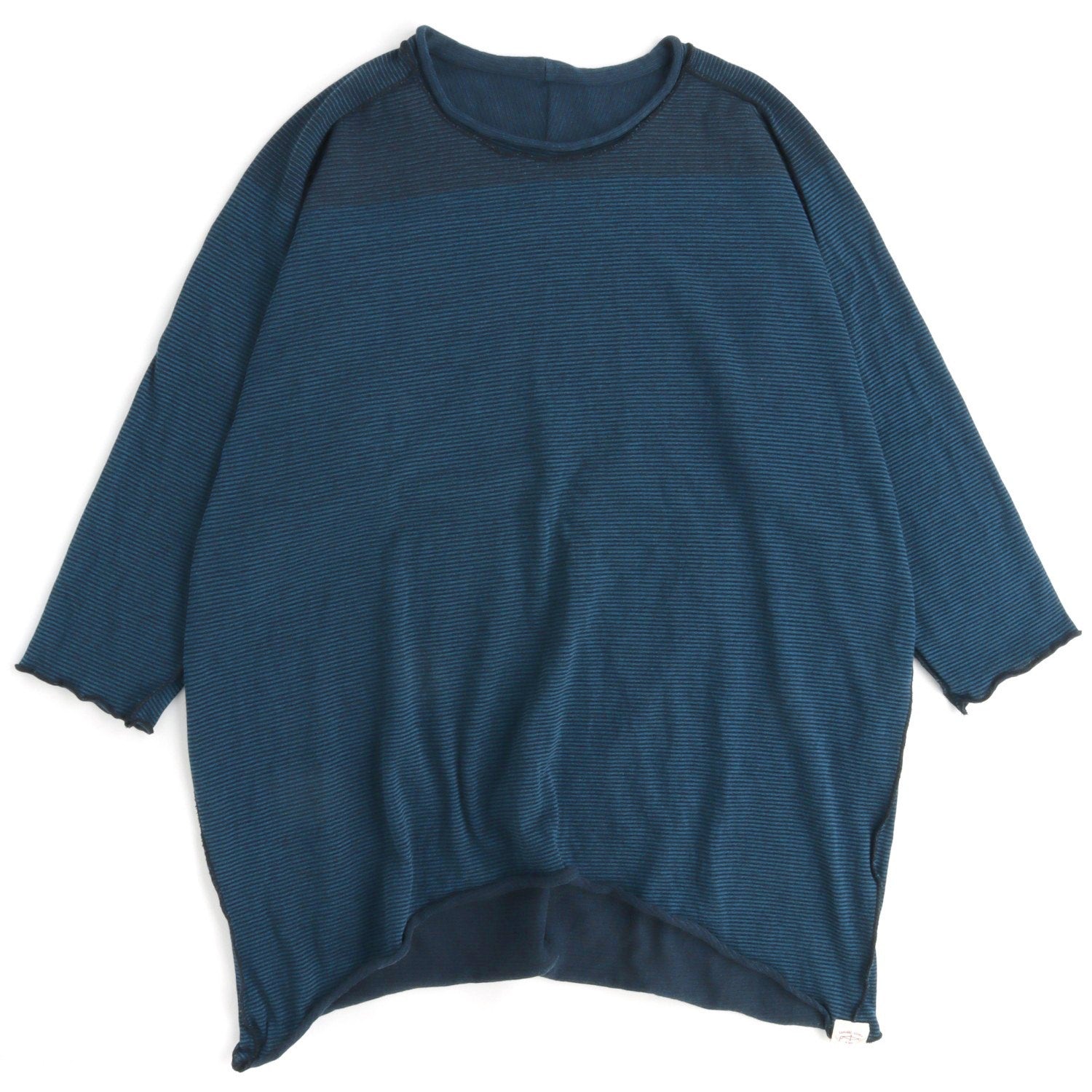 TAMAKI NIIME Short Sleeve Reversible Relaxed Tee - Water Abyss