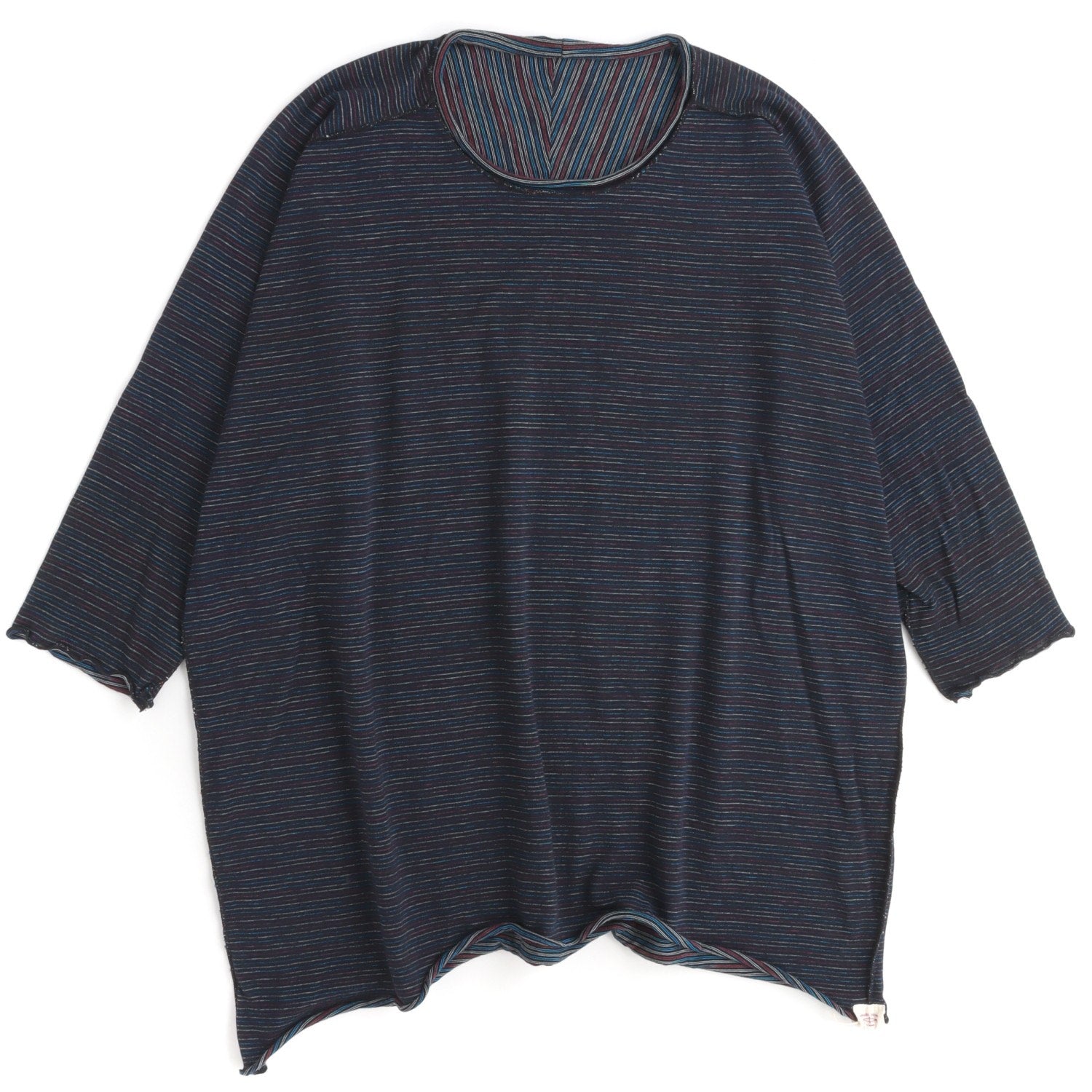 TAMAKI NIIME Short Sleeve Reversible Relaxed Tee - Electronic Abyss
