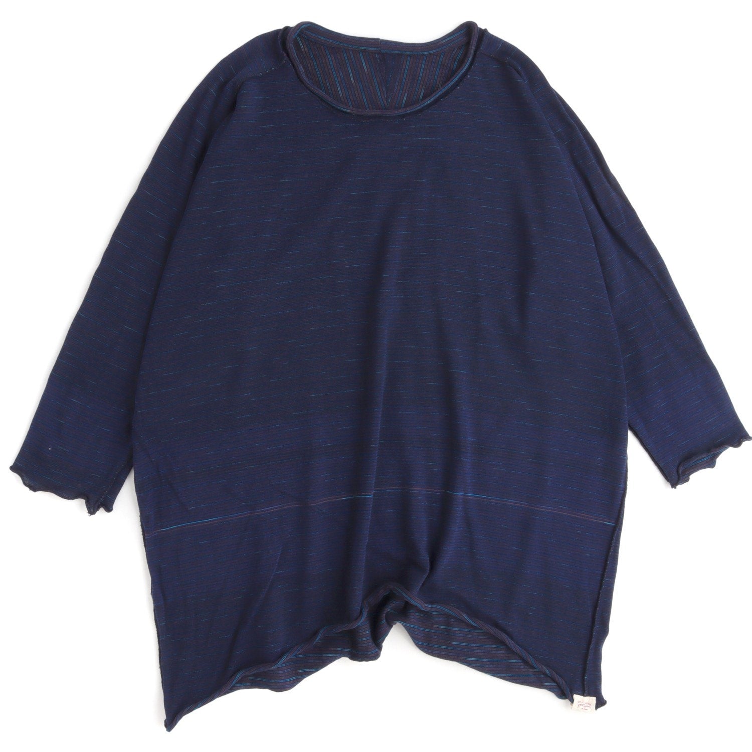 TAMAKI NIIME Short Sleeve Reversible Relaxed Tee - Blue Stars