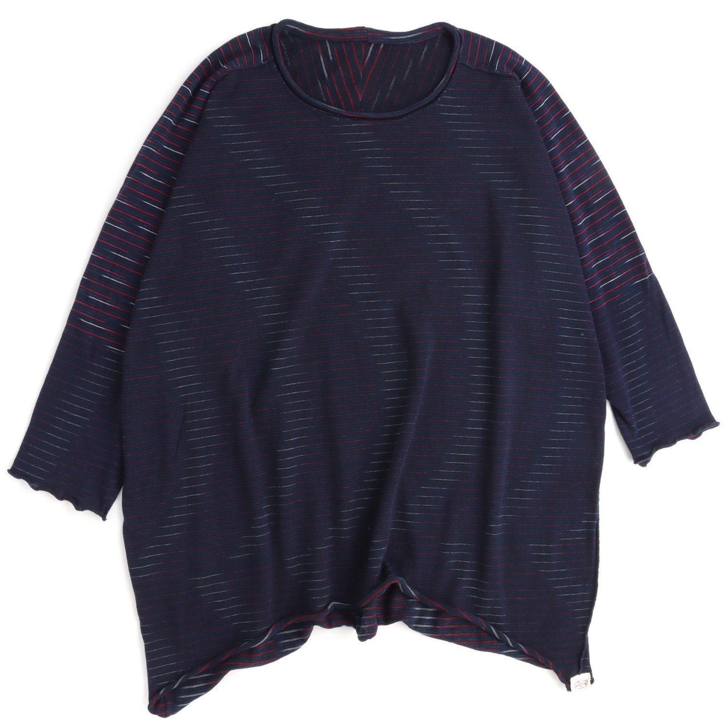 TAMAKI NIIME Short Sleeve Reversible Relaxed Tee - Rhythmic Waves