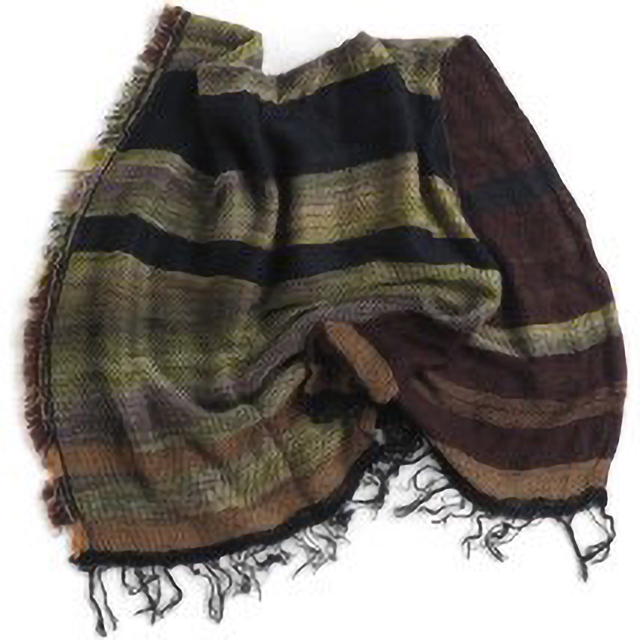 TAMAKI NIIME Small Wool/Cotton Woven Scarf - Jasper