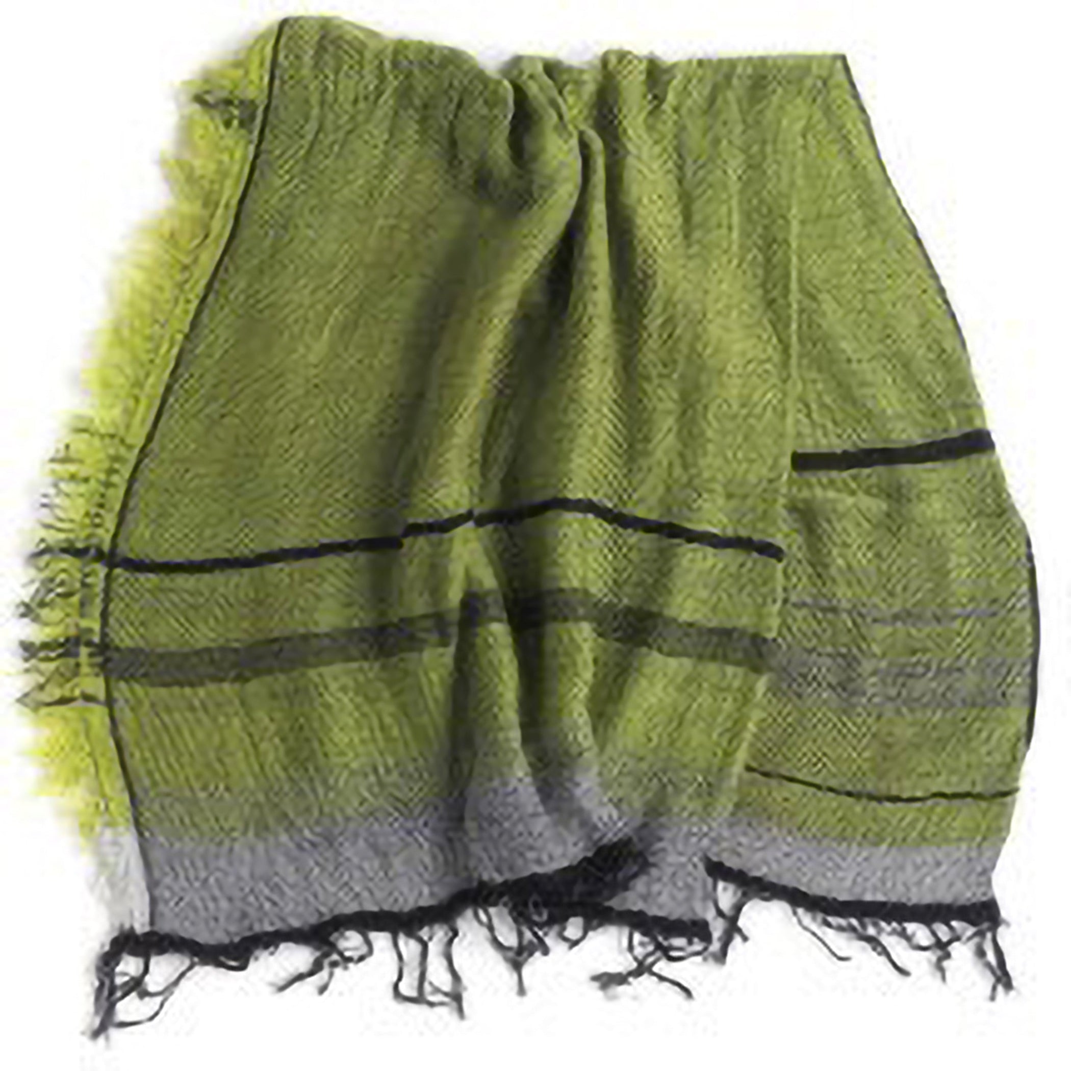 TAMAKI NIIME Small Wool/Cotton Woven Scarf - Jungle Glaze