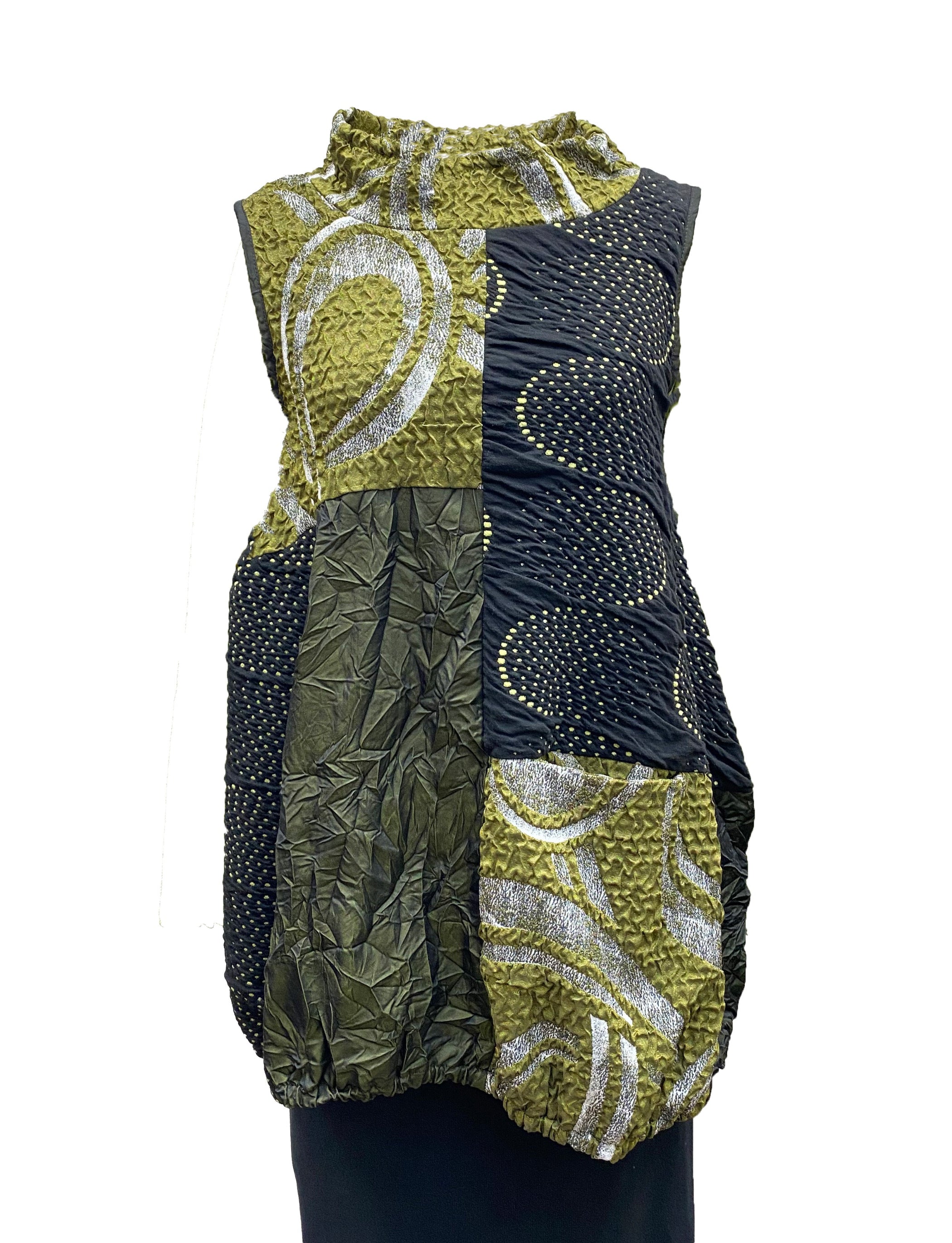 KOZAN Sleeveless Patchwork Tunic