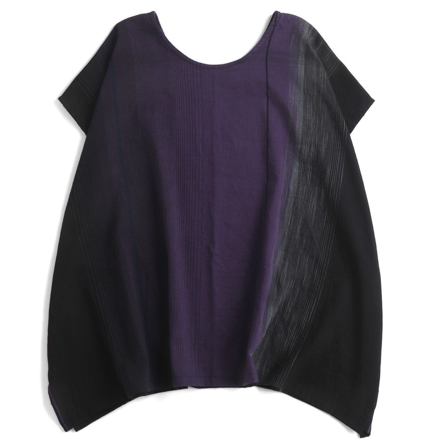 Tamaki Niime Striped Cap Sleeve Flared Top - Lingering Secrets
