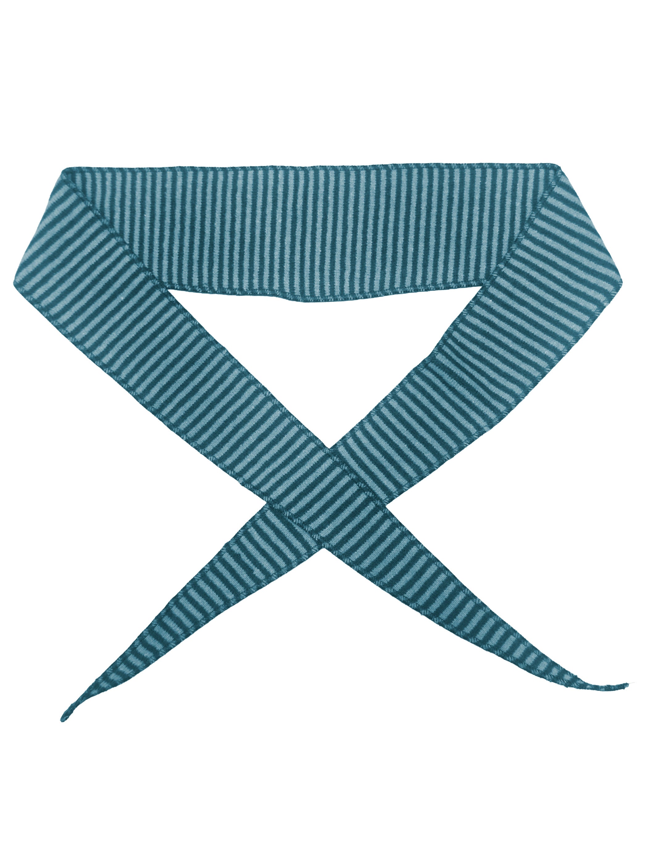 MAMA B Narrow Scarf in Small Atlantic Stripes