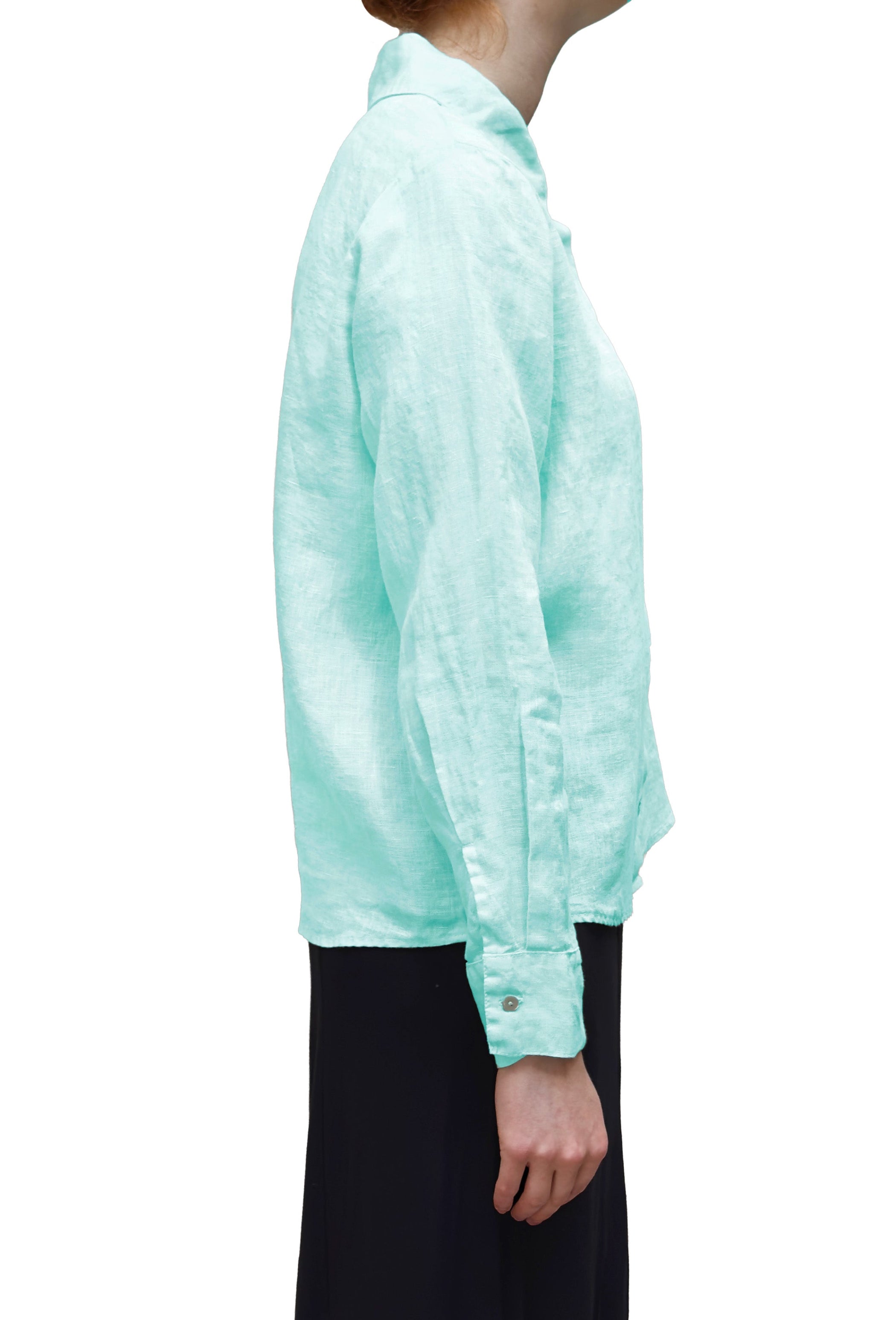 MOTION Hanky Linen Button Shirt in White