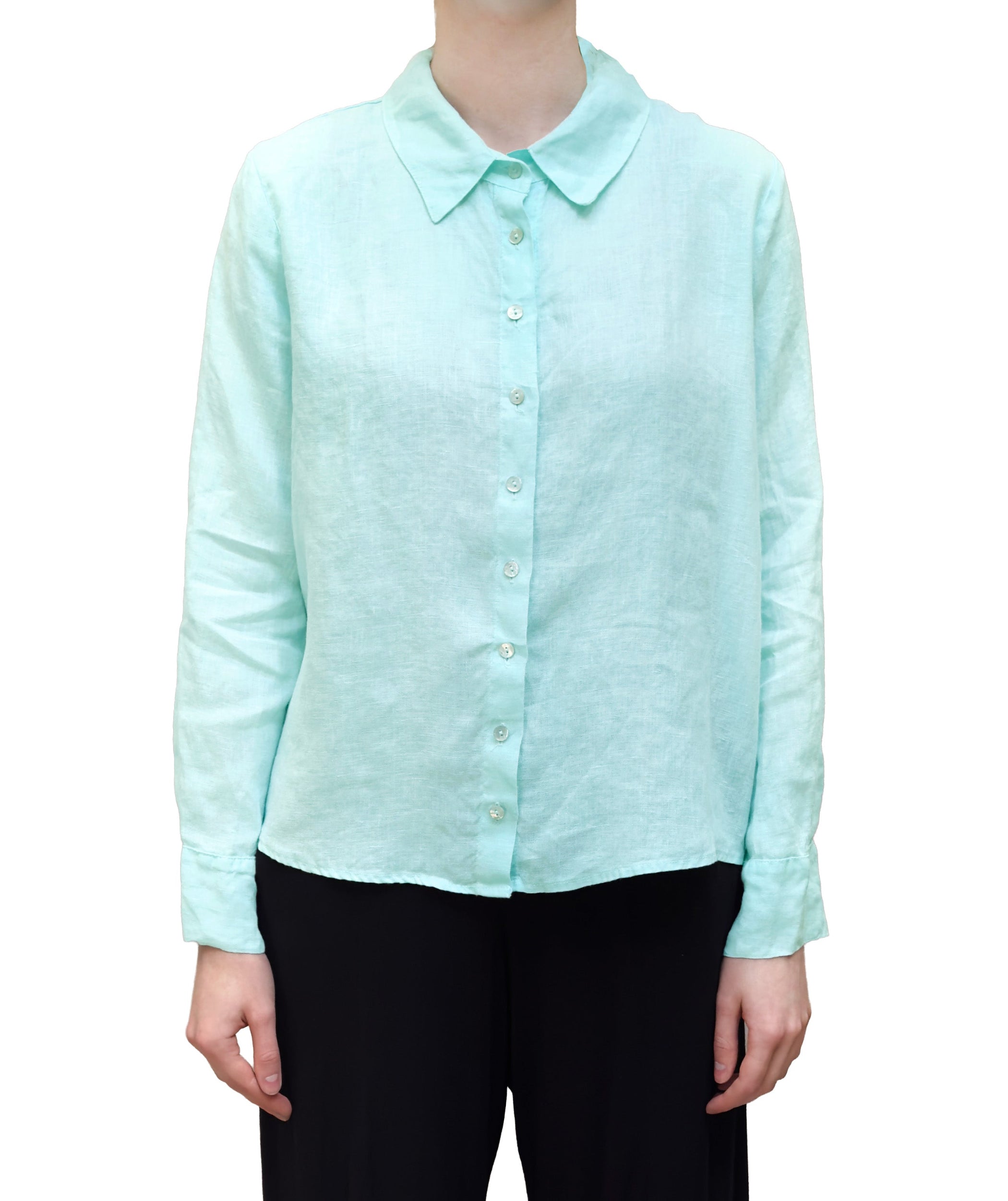 MOTION Hanky Linen Button Shirt in Spray