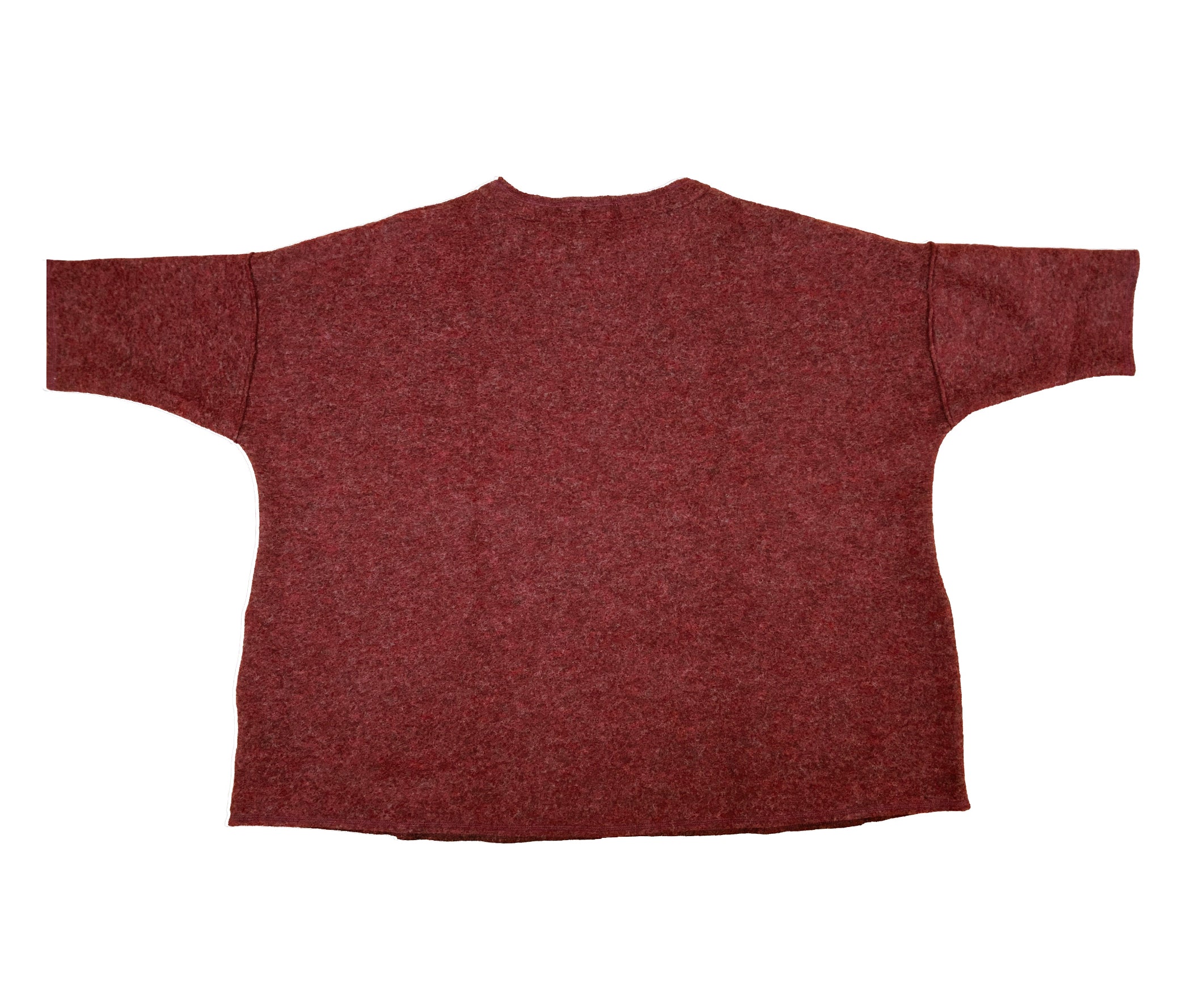 MOTION Boiled Wool Onesize Zip Jacket In Cinnamon Heart