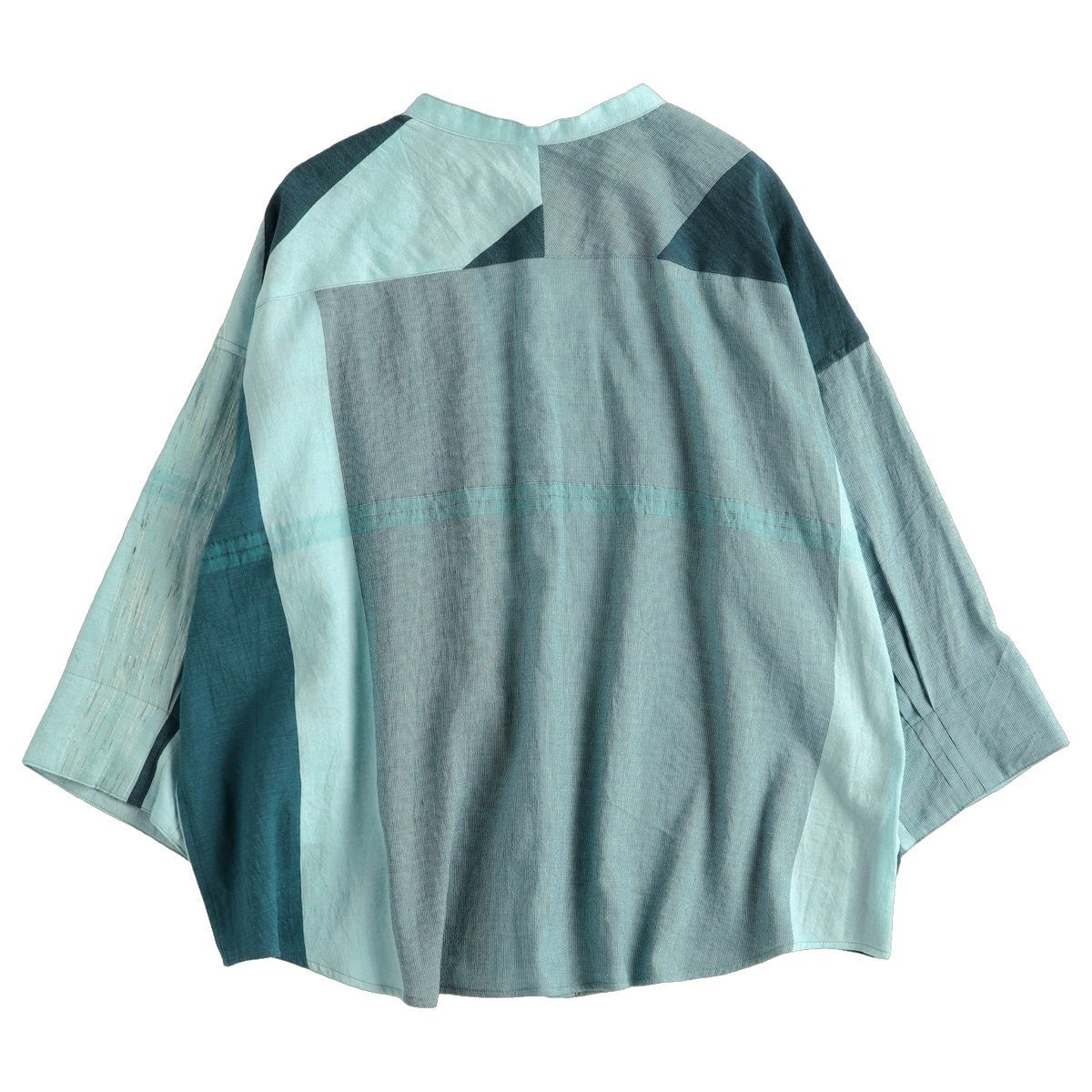 TAMAKI NIIME Mandarin Collared Shirt - Marine Adventure