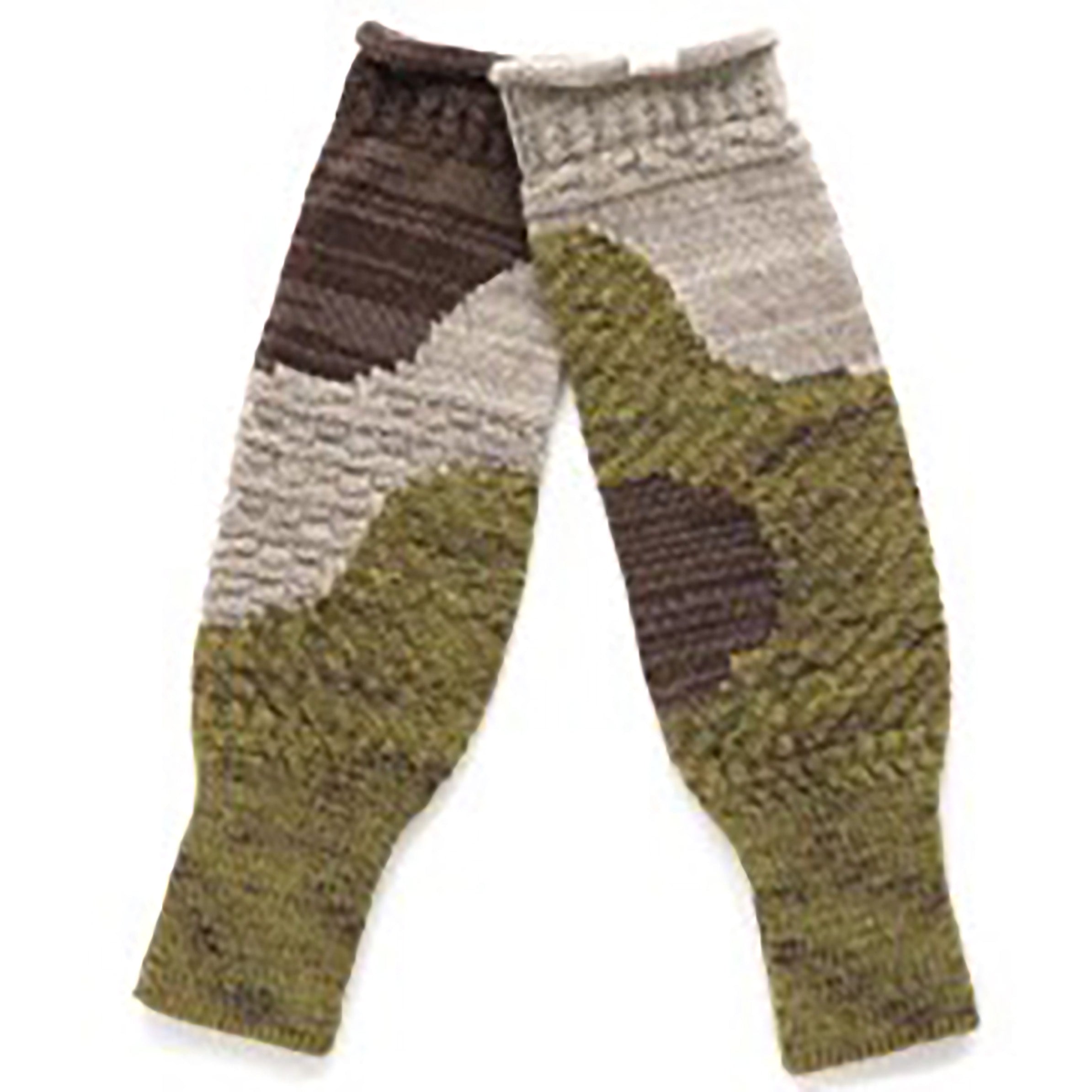 TAMAKI NIIME Cotton Knit Arm Warmers - Moss Sanctuary