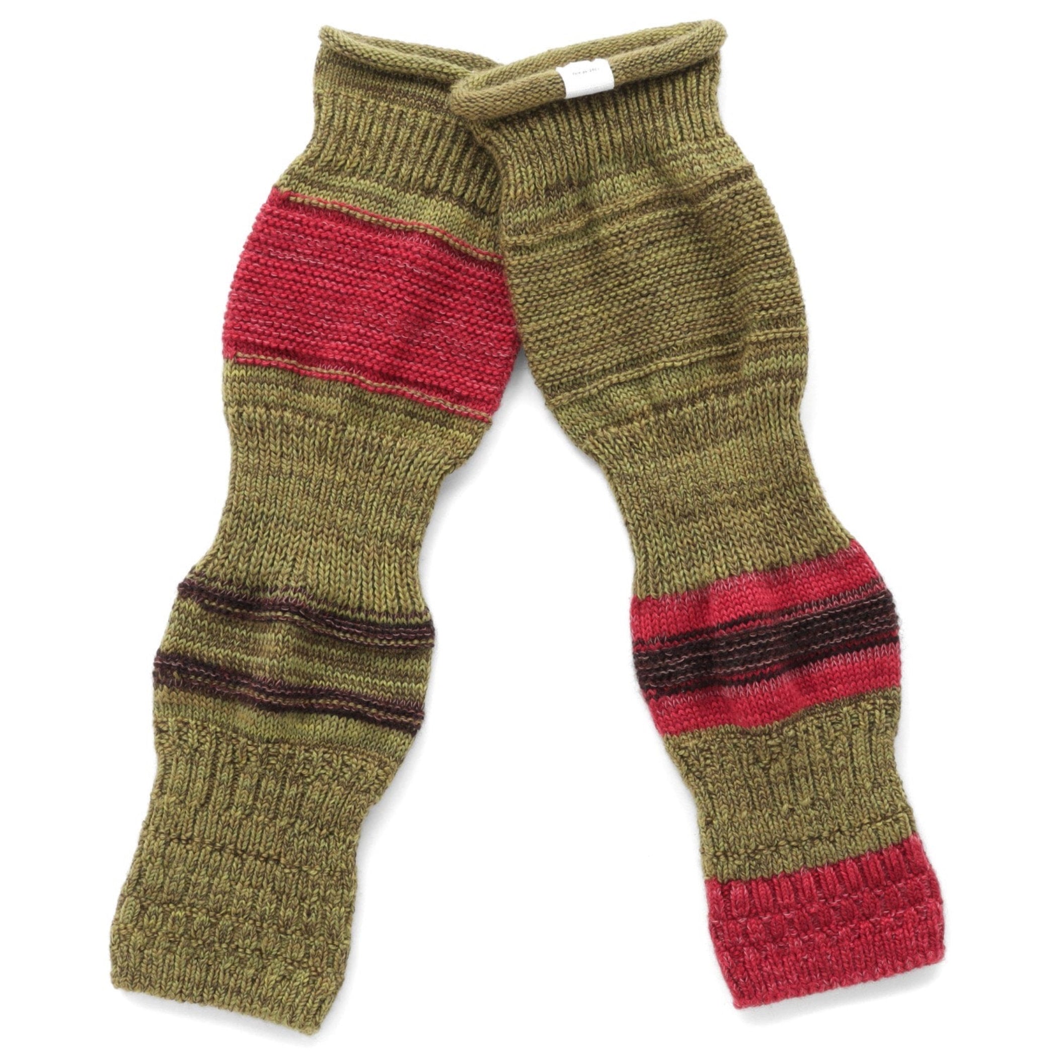 TAMAKI NIIME Cotton Knit Arm Warmers - Mr. Grinch