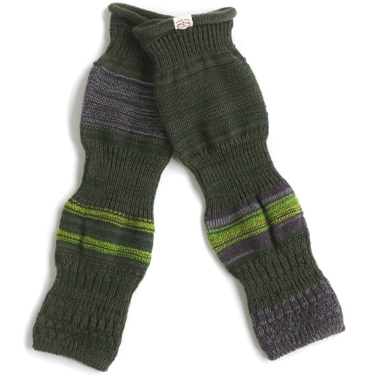 TAMAKI NIIME Cotton Knit Arm Warmers - Mysterious Creature