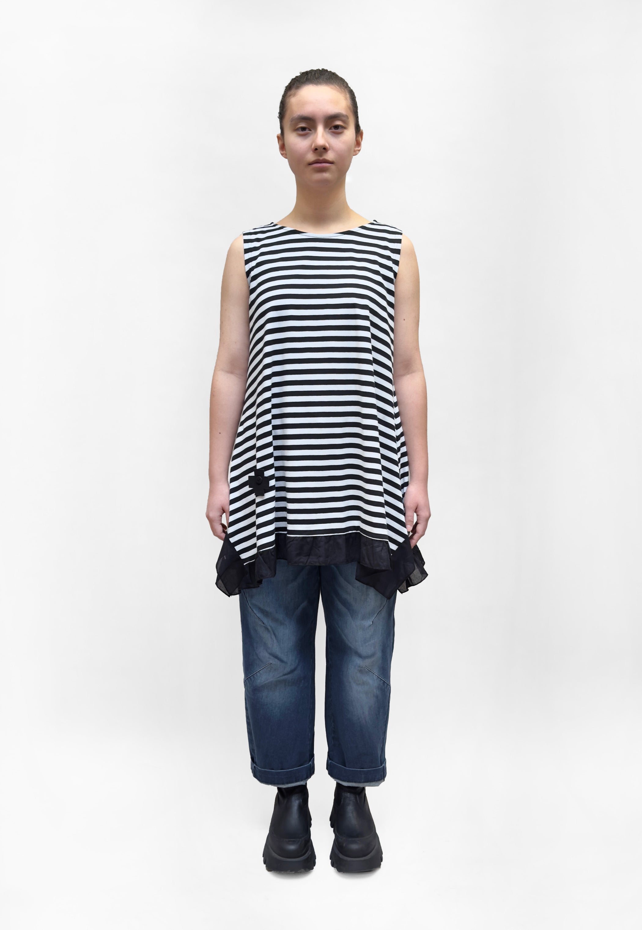 PLU Striped Cotton Tank