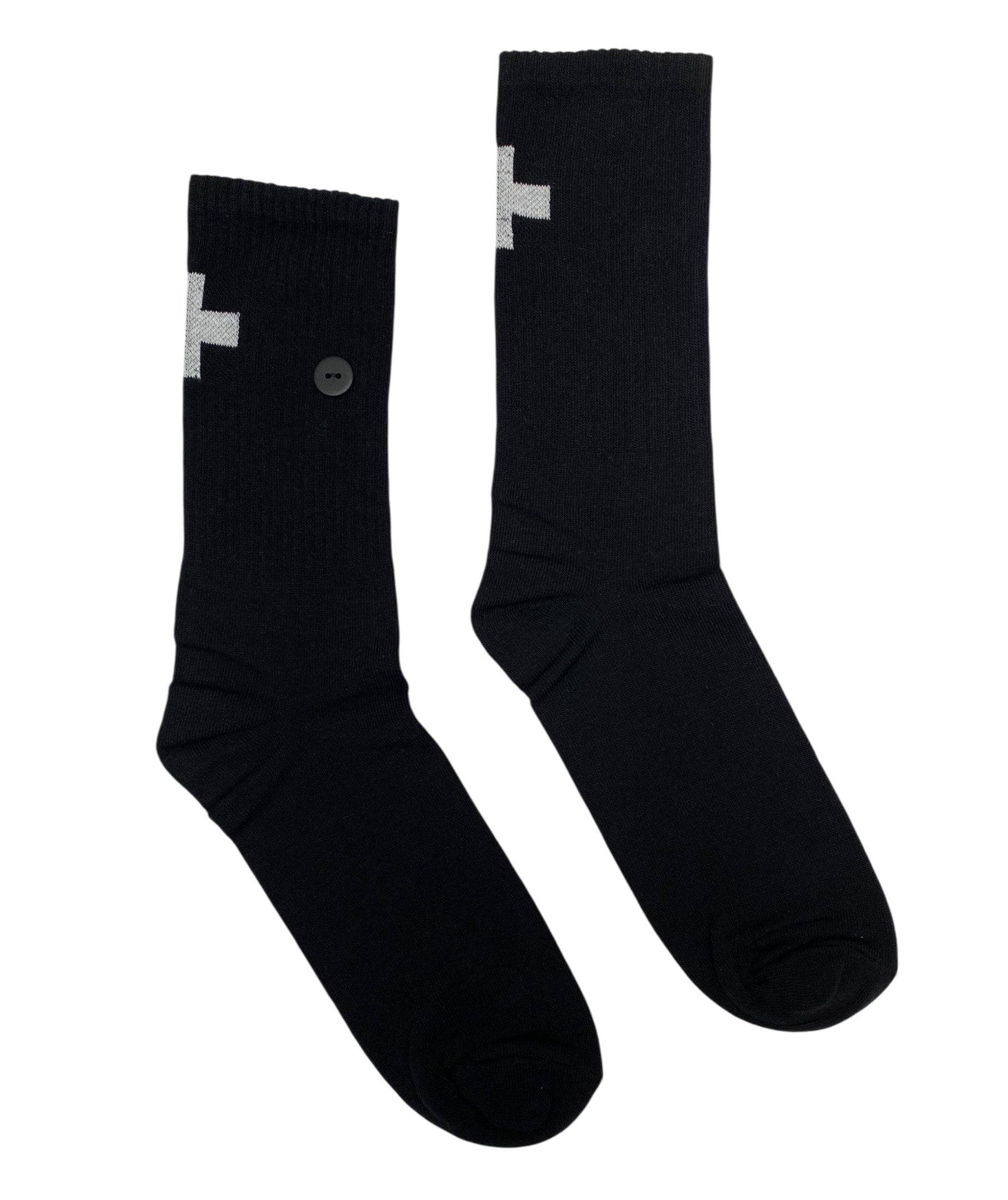 PLU Crew Socks In Black