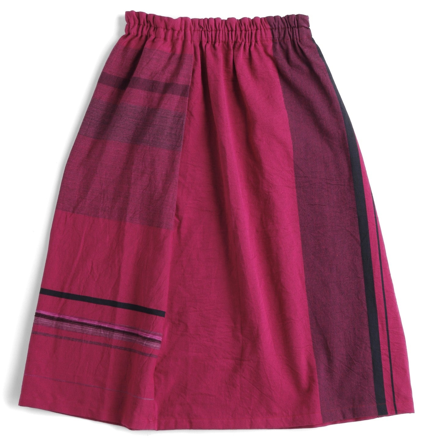 TAMAKI NIIME Gathered Skirt - Magenta Abyss