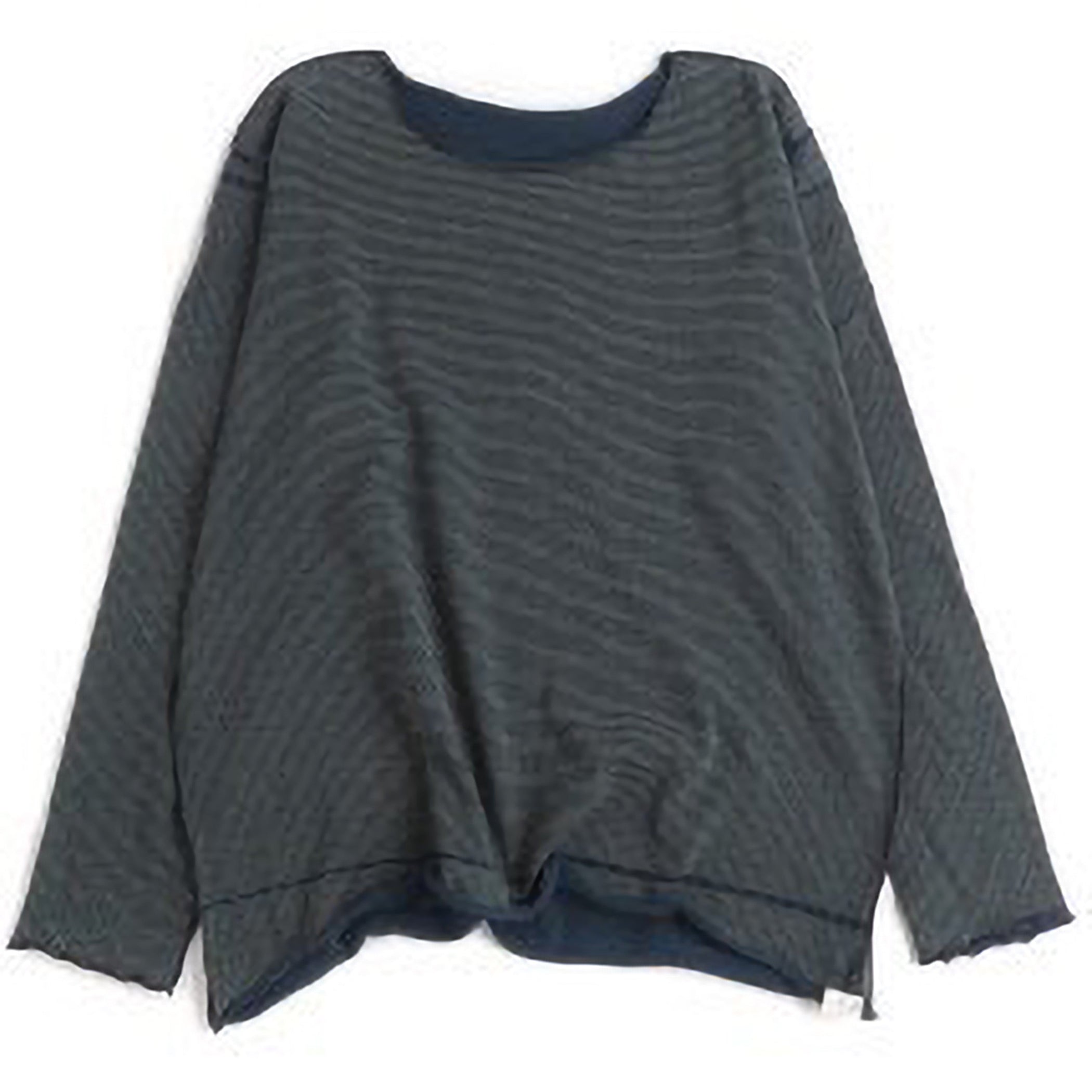 TAMAKI NIIME Cotton Long Sleeve Reversible Tee - Riptide