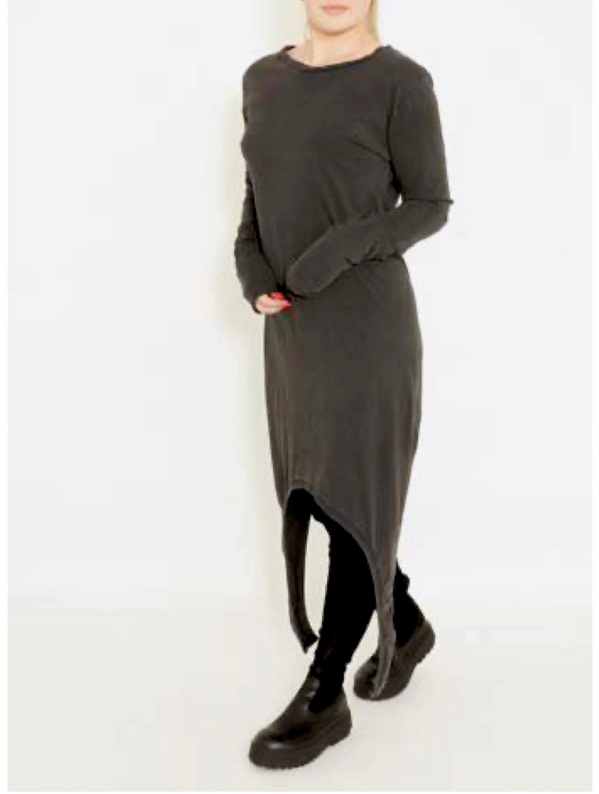 Sort Aarhus Washed Jersey Tunic Dress