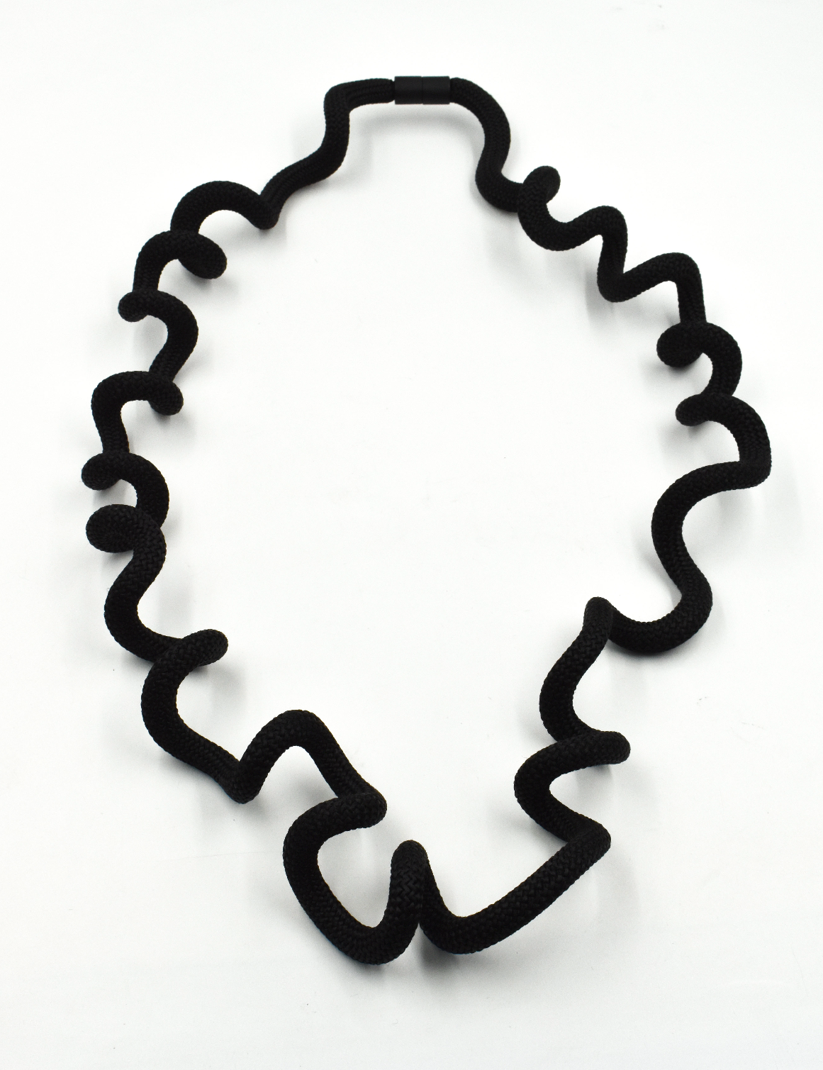 CHRISTINA BRAMPTI Twisted Cord Necklace - Black