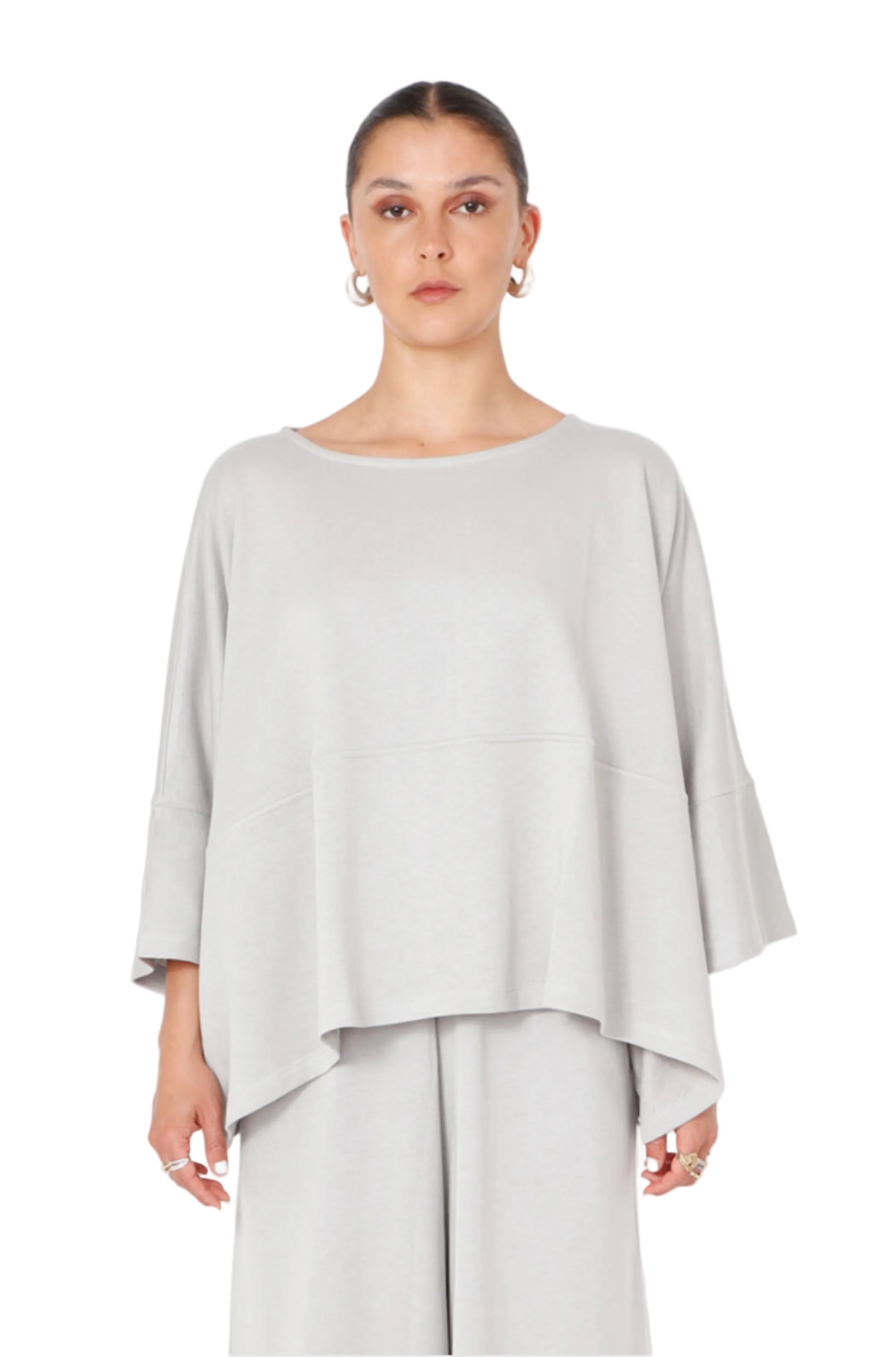Sort Aarhus Relaxed Boxy top in Pearl