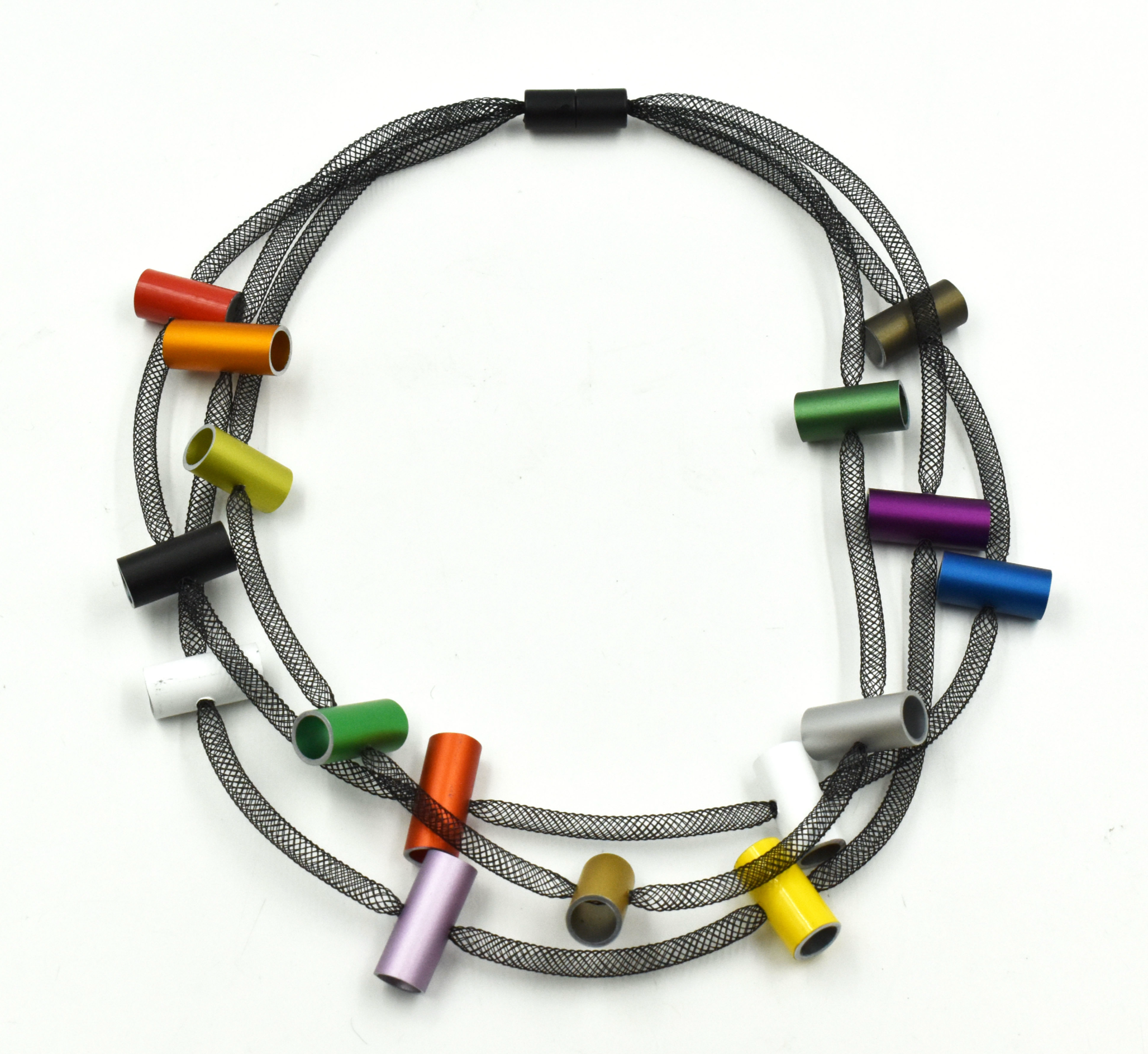 CHRISTINA BRAMPTI Short Three Strand Necklace -  Multicoloured