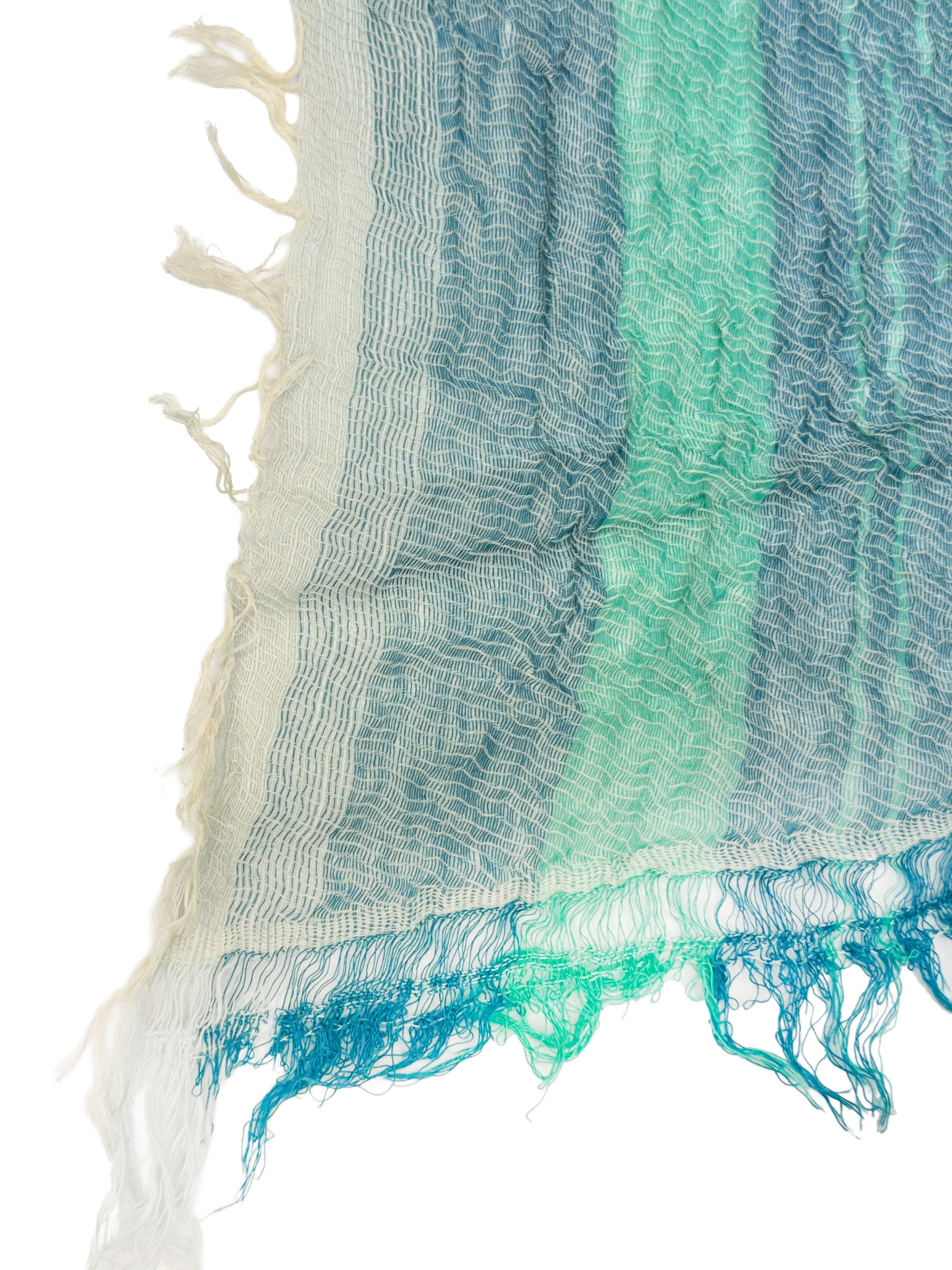 TAMAKI NIIME Small Cotton-gauze Scarf - Sea Glass
