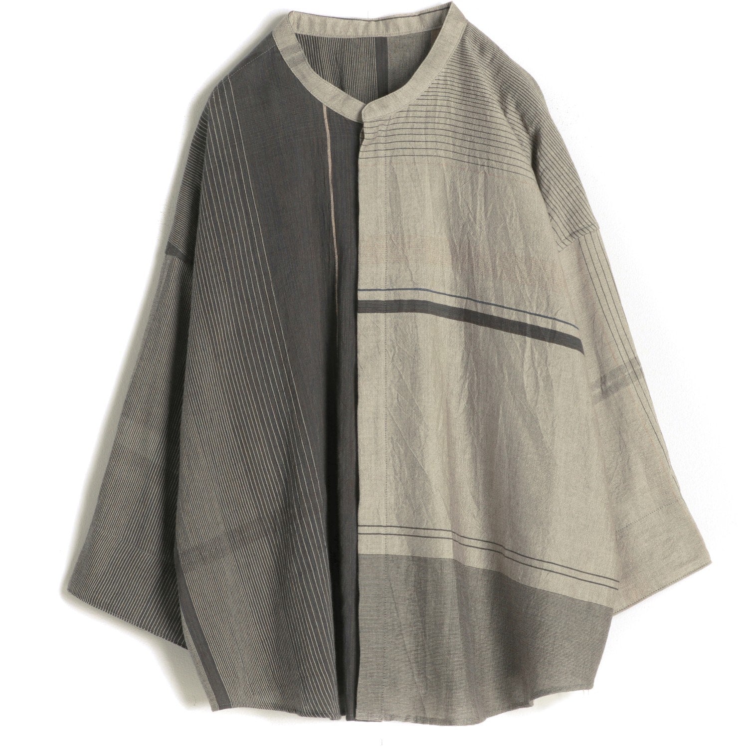 Tamaki Niime Mandarin Collared Shirt - Secret Path