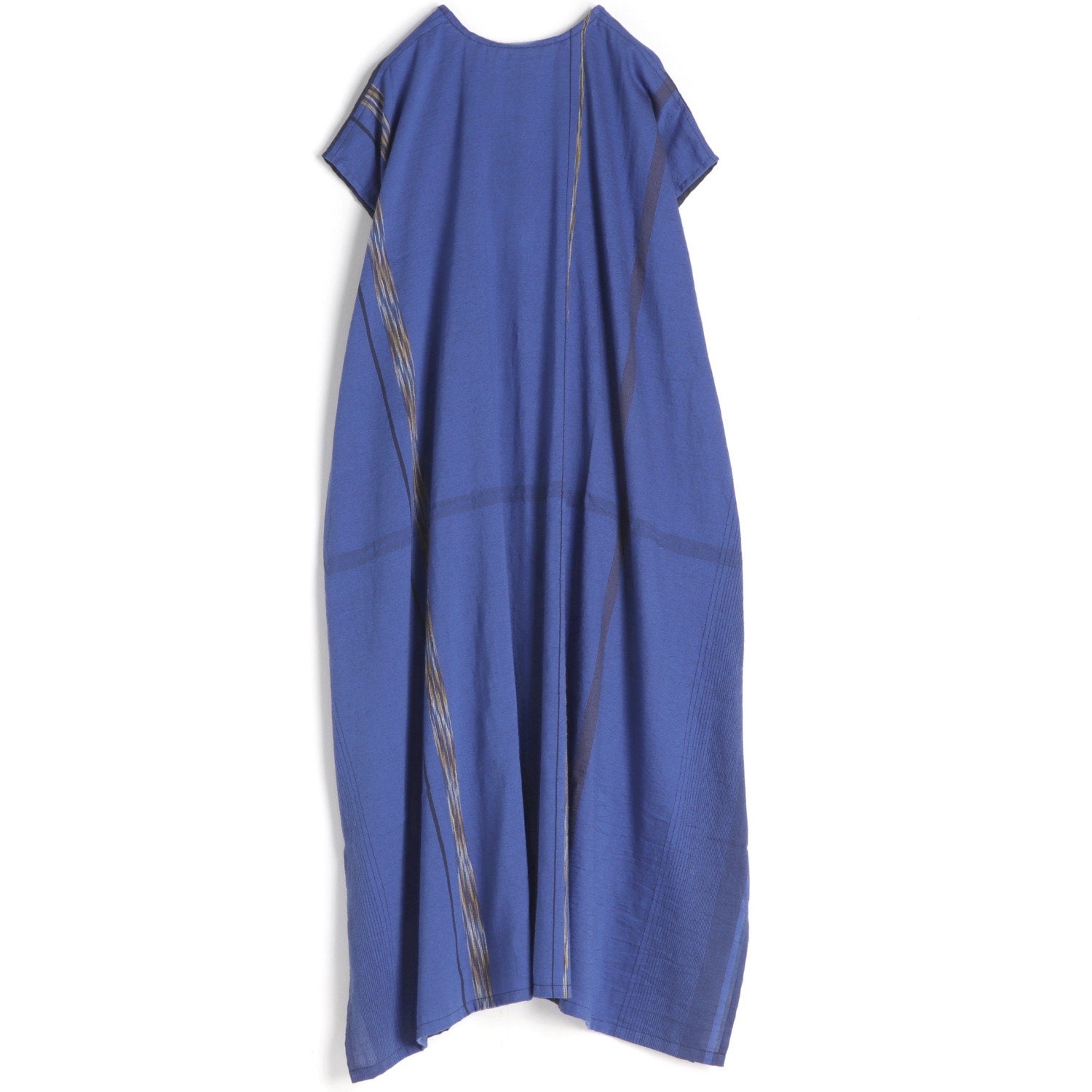TAMAKI NIIME Cotton Cap Sleeve V-Neck Dress - Sneaky Blues