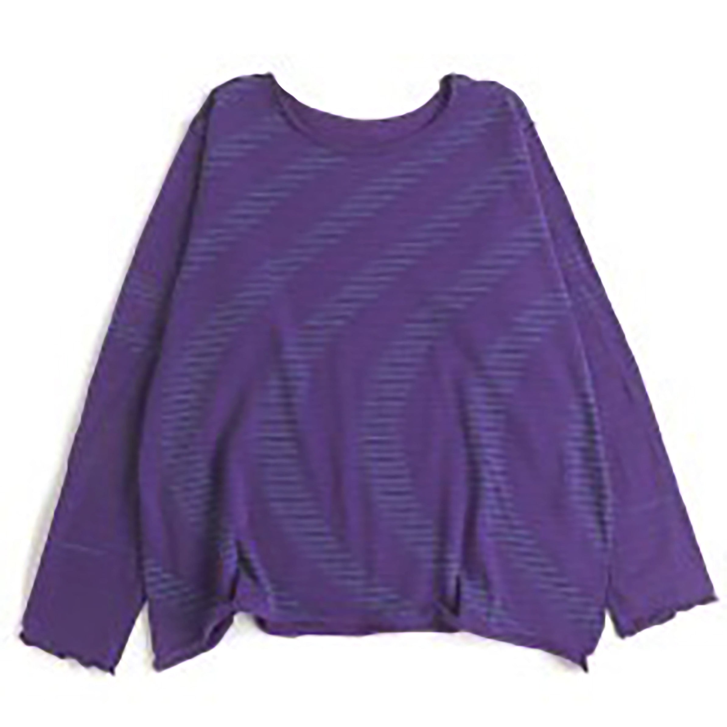 TAMAKI NIIME Cotton Long Sleeve Reversible Tee - Spiralling Berry