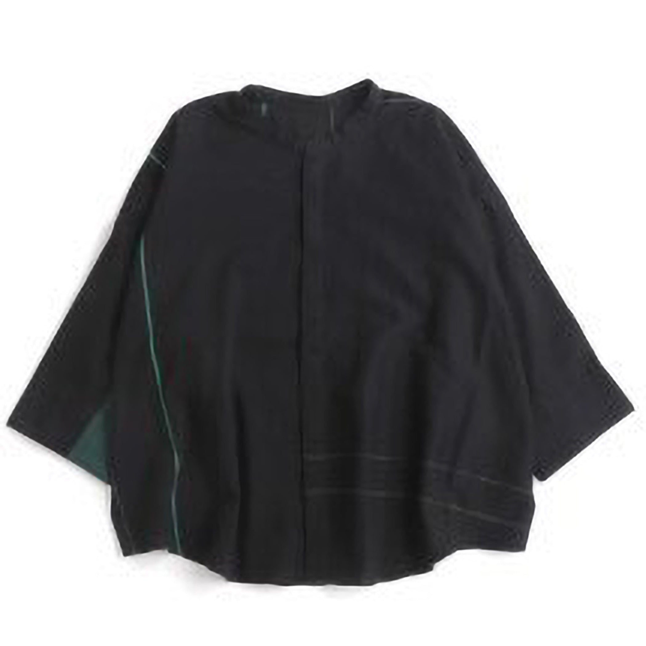 Tamaki Niime Mandarin Collared Shirt - Spruce