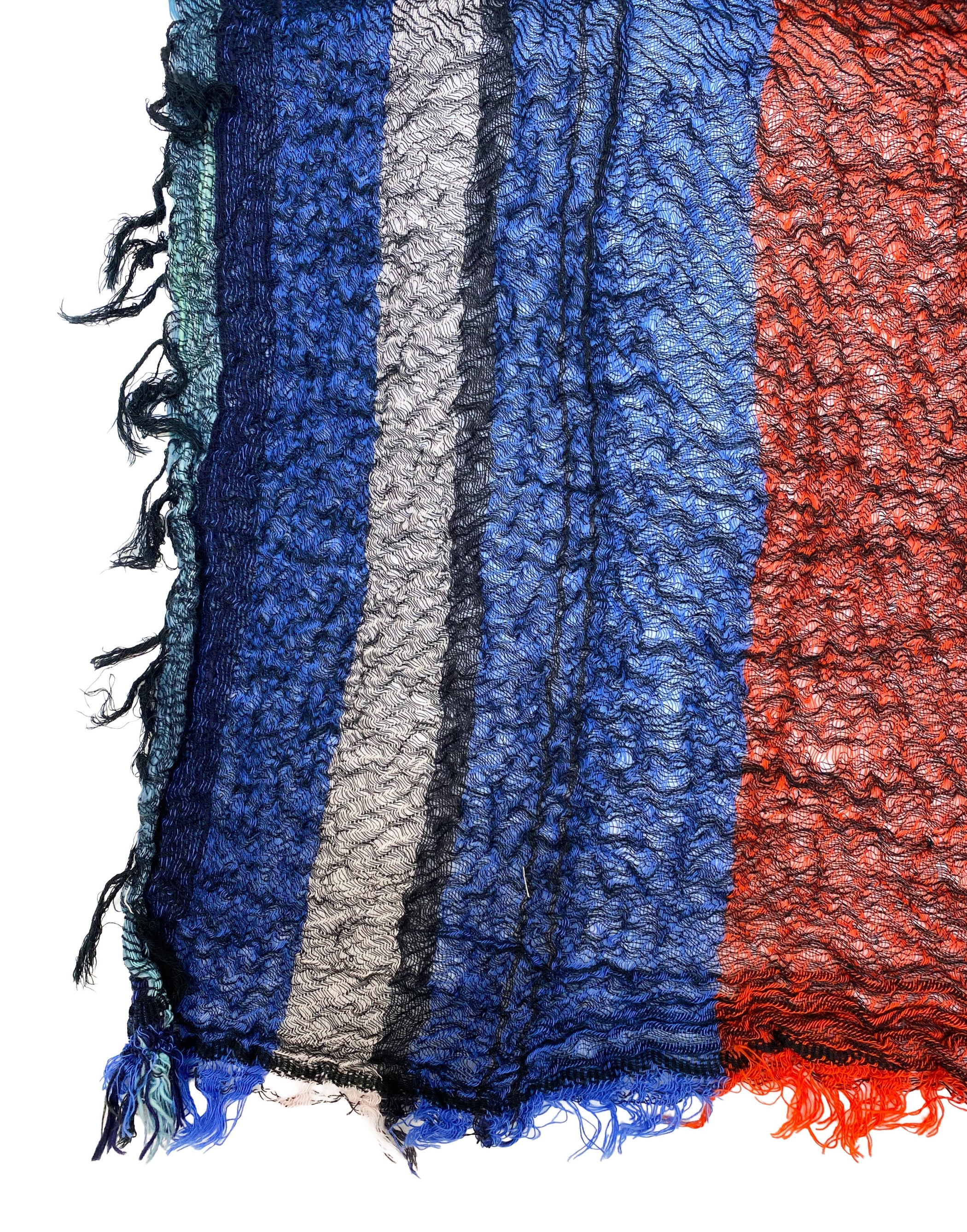 TAMAKI NIIME Small Cotton-gauze Scarf - Sea Of Embers