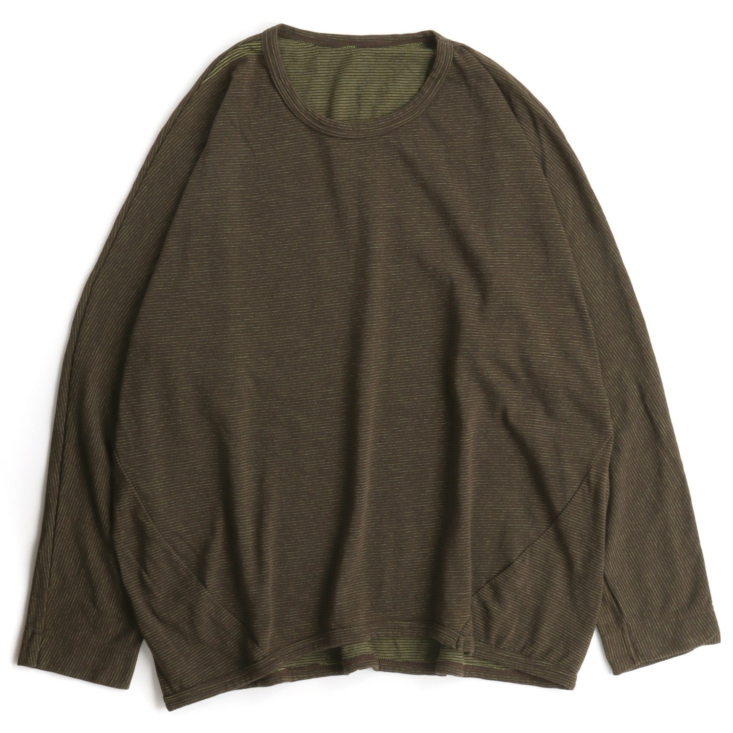 TAMAKI NIIME Long Sleeve Cotton Dolman Tee Shirt - Tree Bark - Size 3