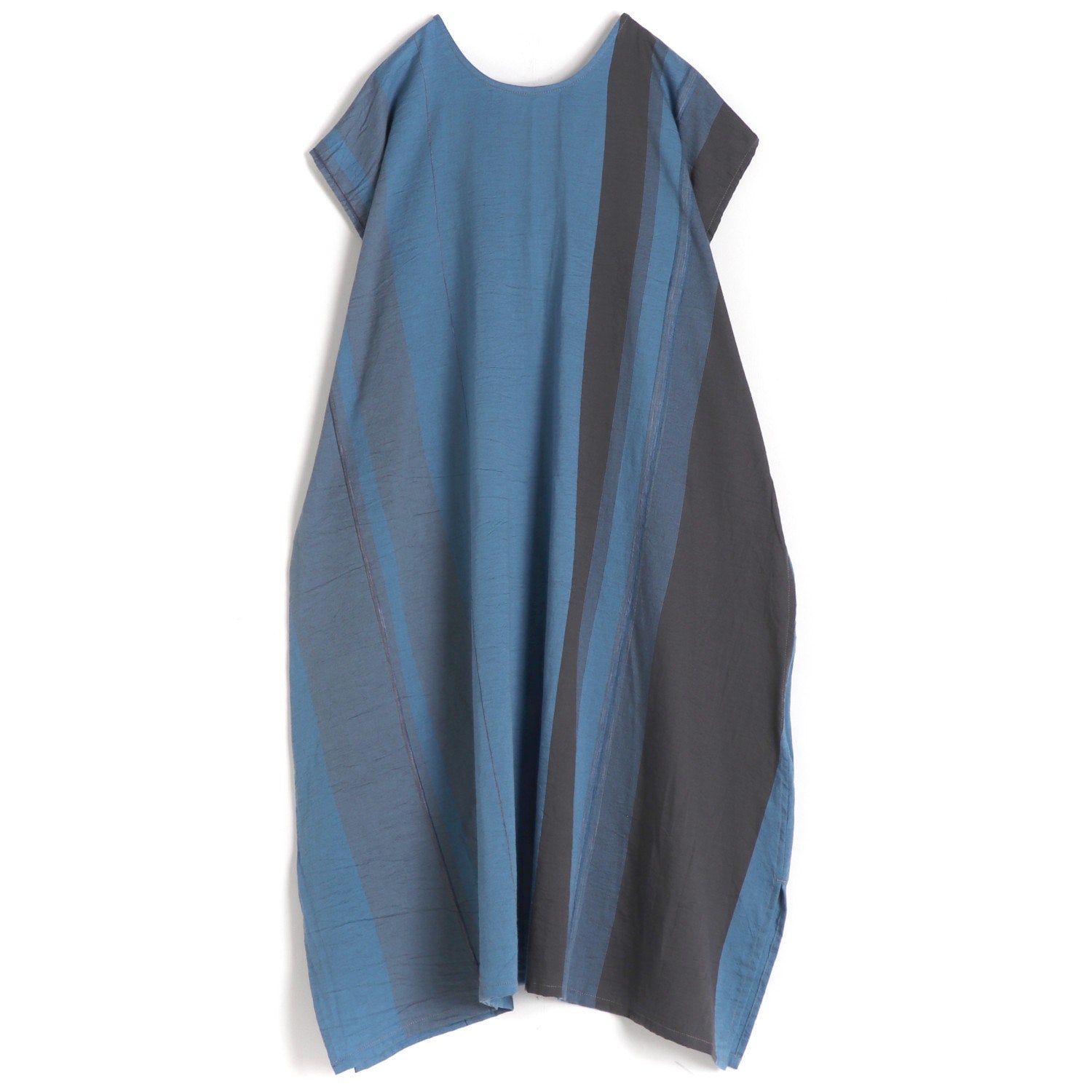 TAMAKI NIIME Cotton Cap Sleeve Round Neck Dress - Twisted Mist