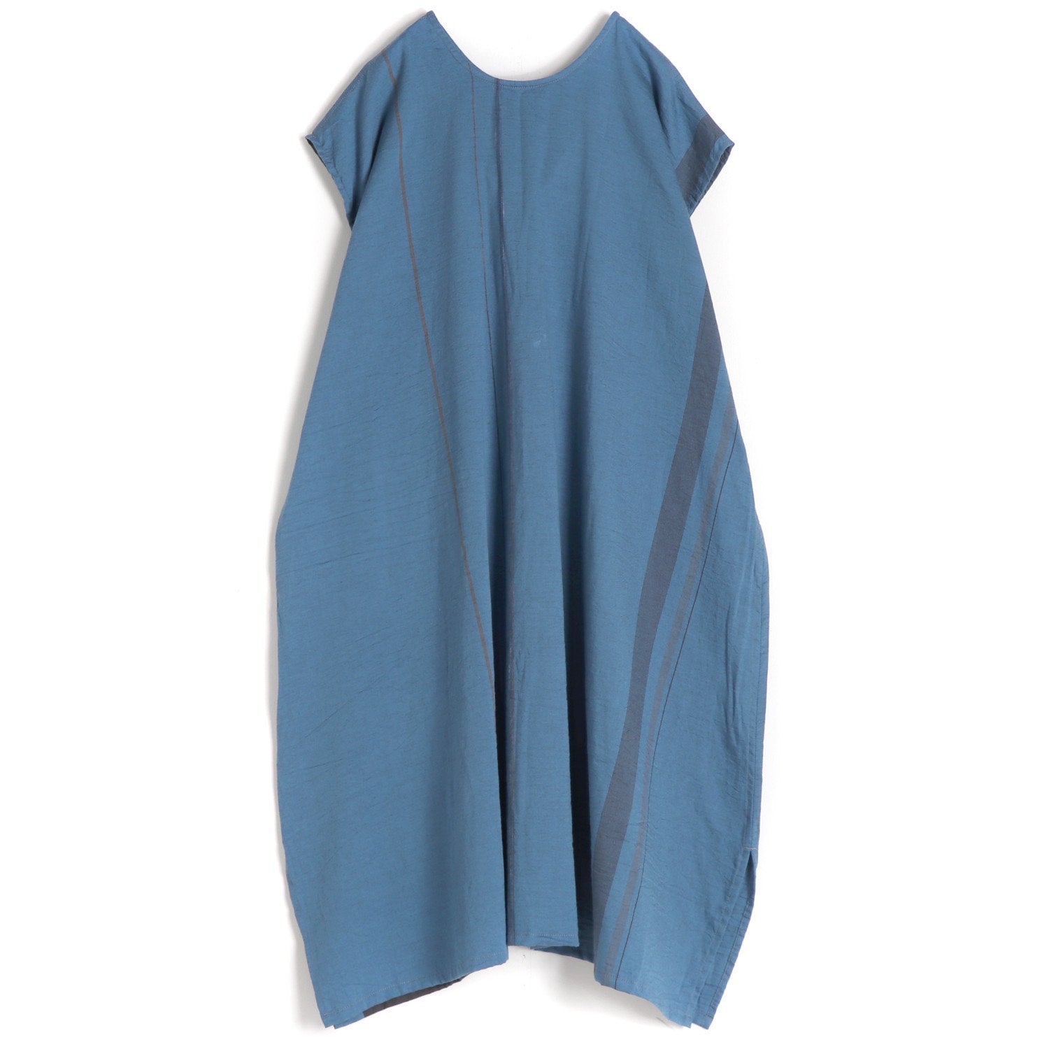 TAMAKI NIIME Cotton Cap Sleeve Round Neck Dress - Twisted Mist