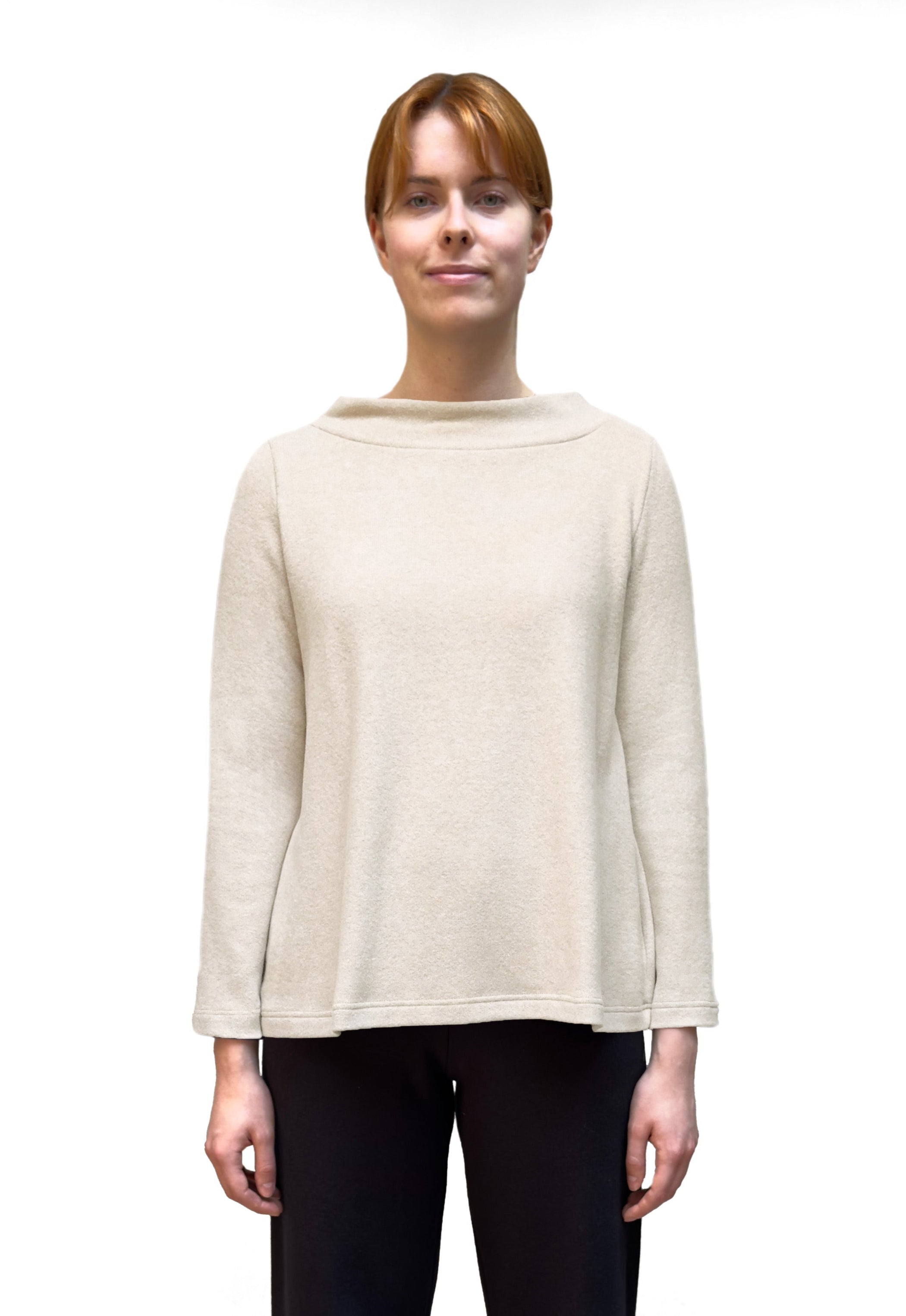 MAMA B Cozy Knit A-line Top in Luna