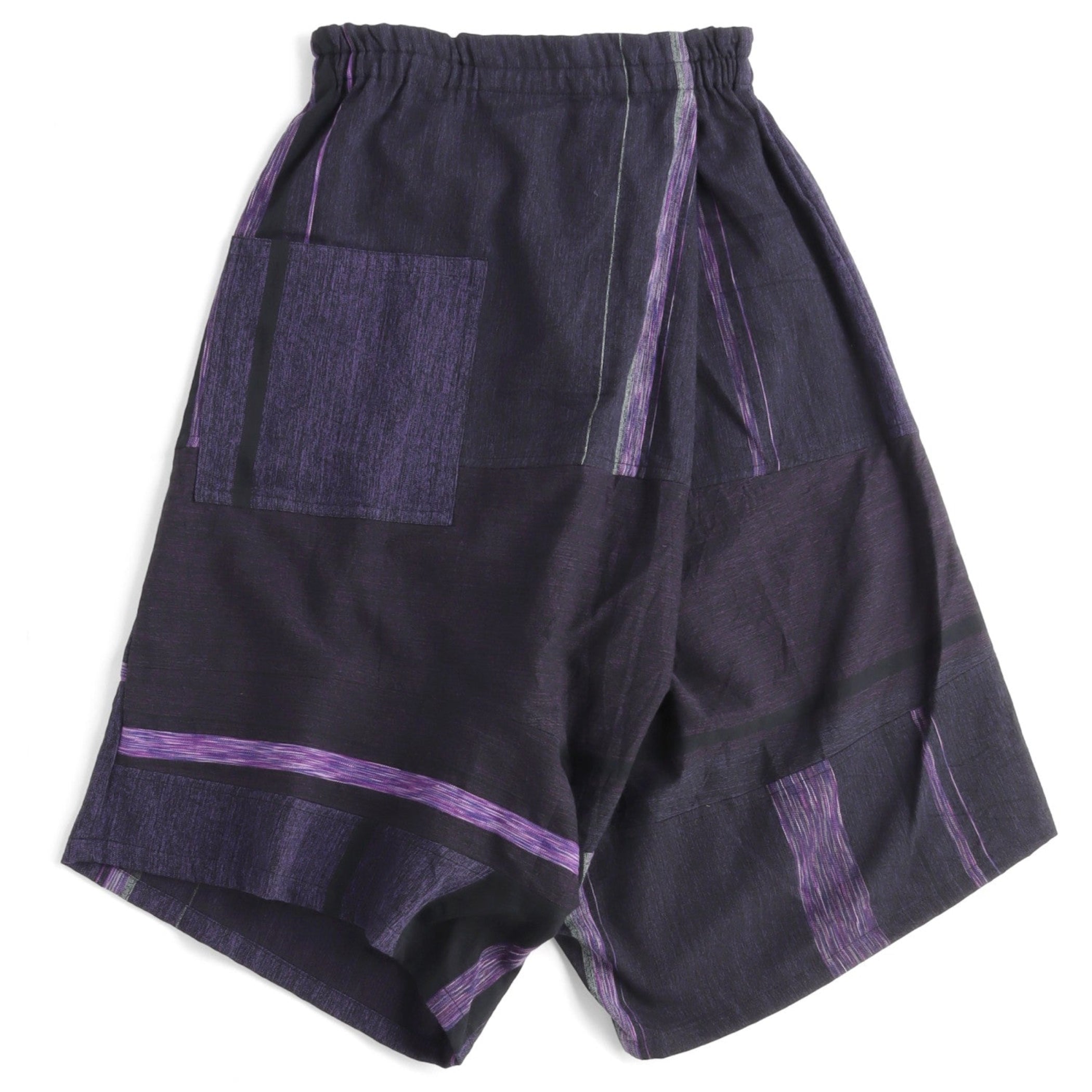 Tamaki Niime Drop Rise Cotton Pant - Violet Crackle