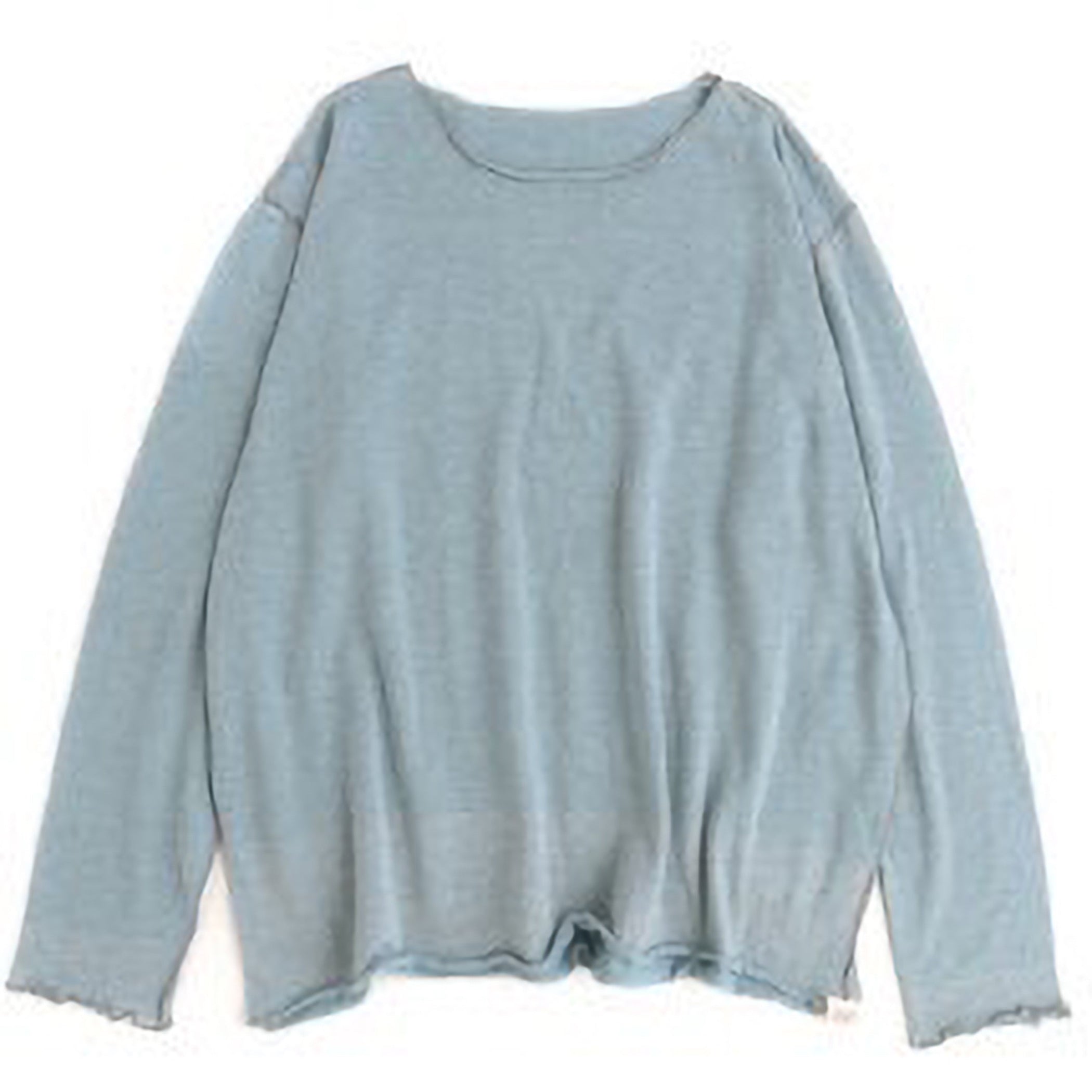 TAMAKI NIIME Cotton Long Sleeve Reversible Tee - Whisper