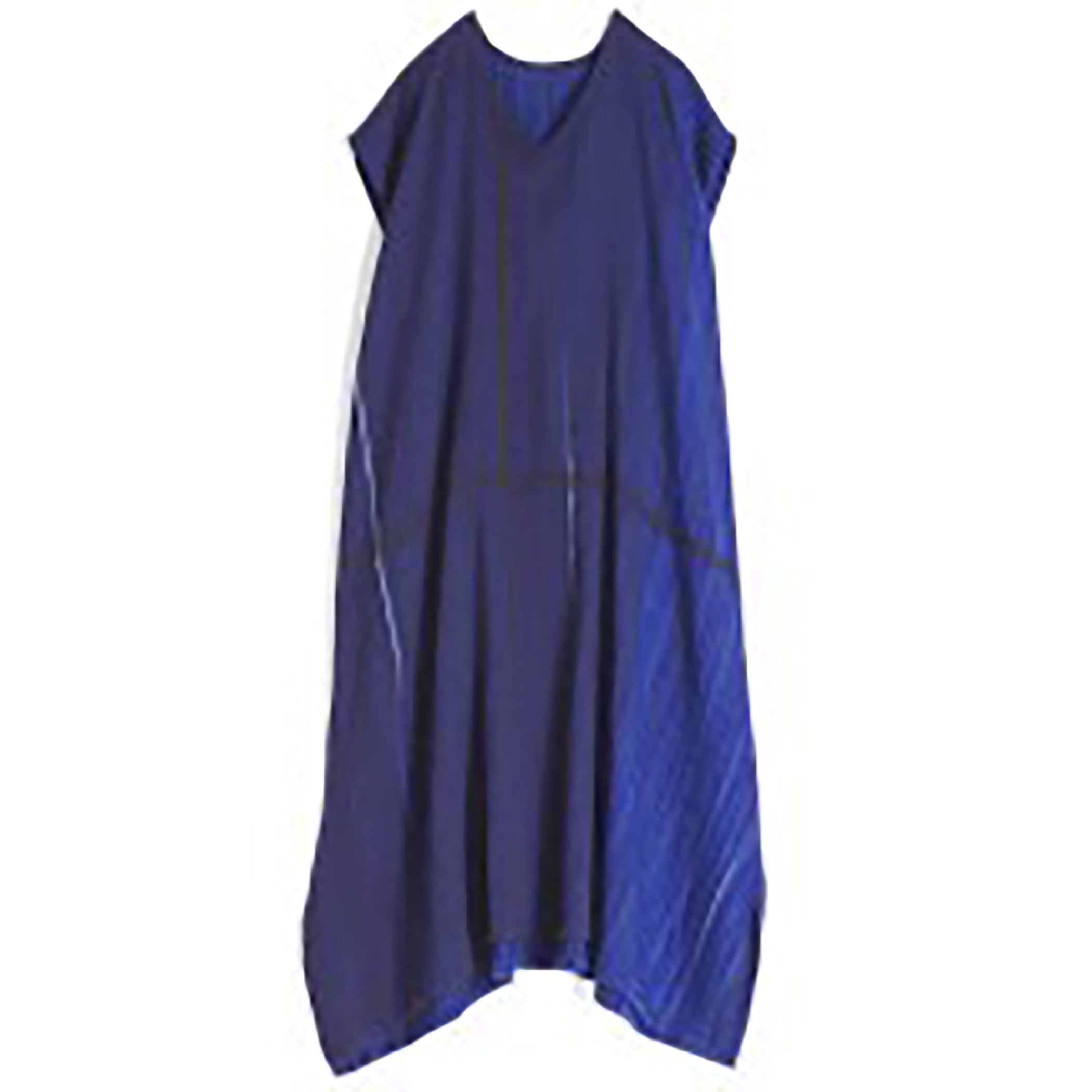 TAMAKI NIIME Woven Wool and Cotton V Neck Cap Sleeve Dress - Winter Dancer