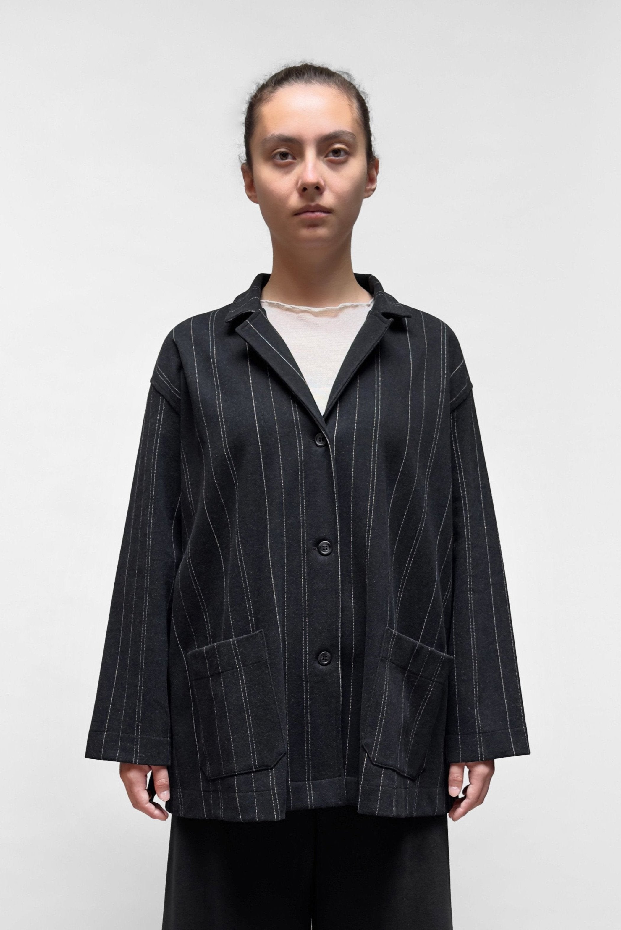 MAMA B - Relaxed Pinstripe Jacket