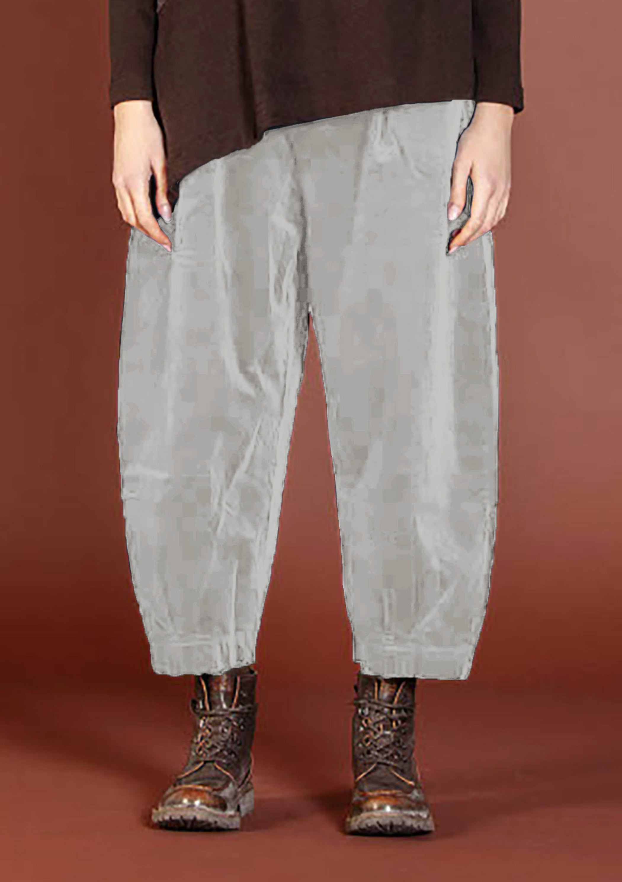 MAMA B Baby Corduroy Pant in Fog